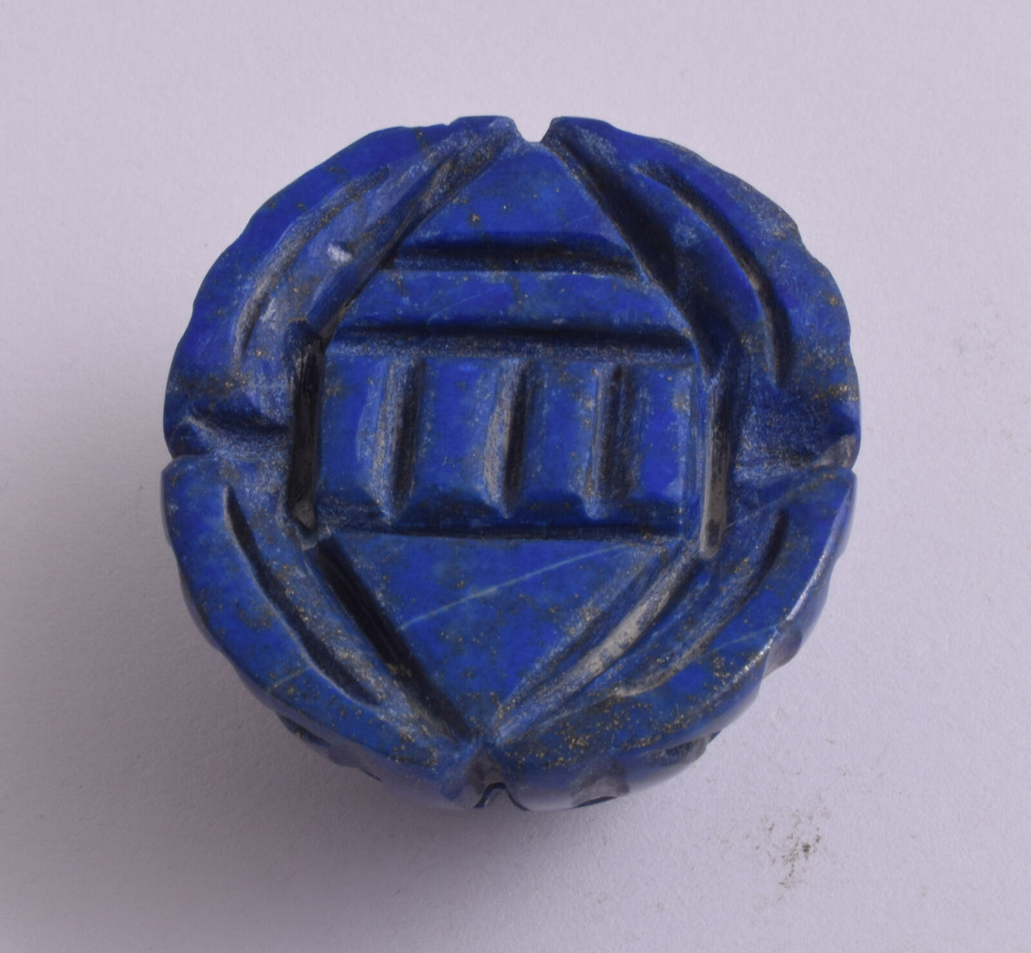 Egyptian Scarab-Carved Egyptian Lapis Lazuli Scarab- 1.6" / 56 grams