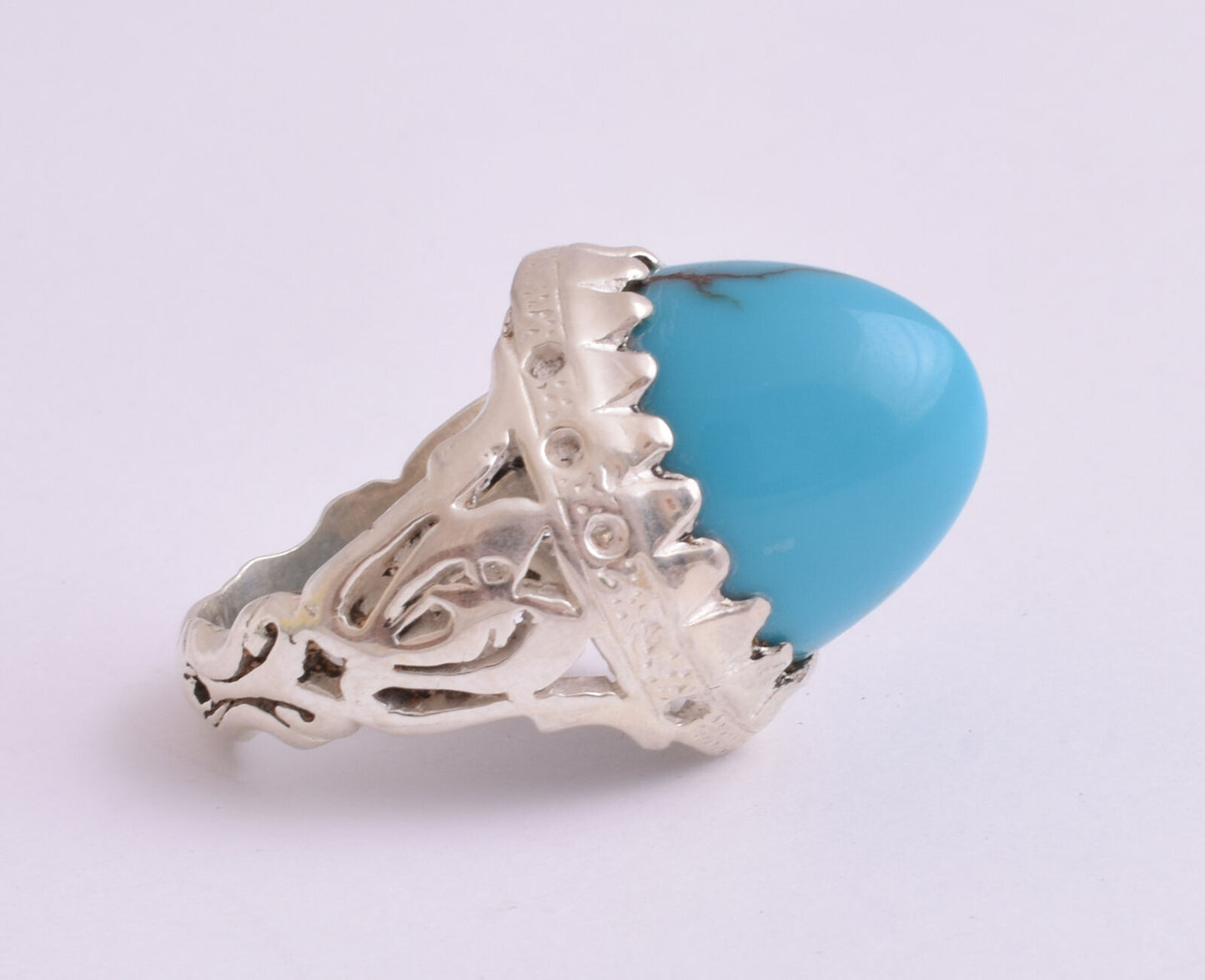 Egyptian Turquoise Sterling silver Men Ring-Middle Eastern