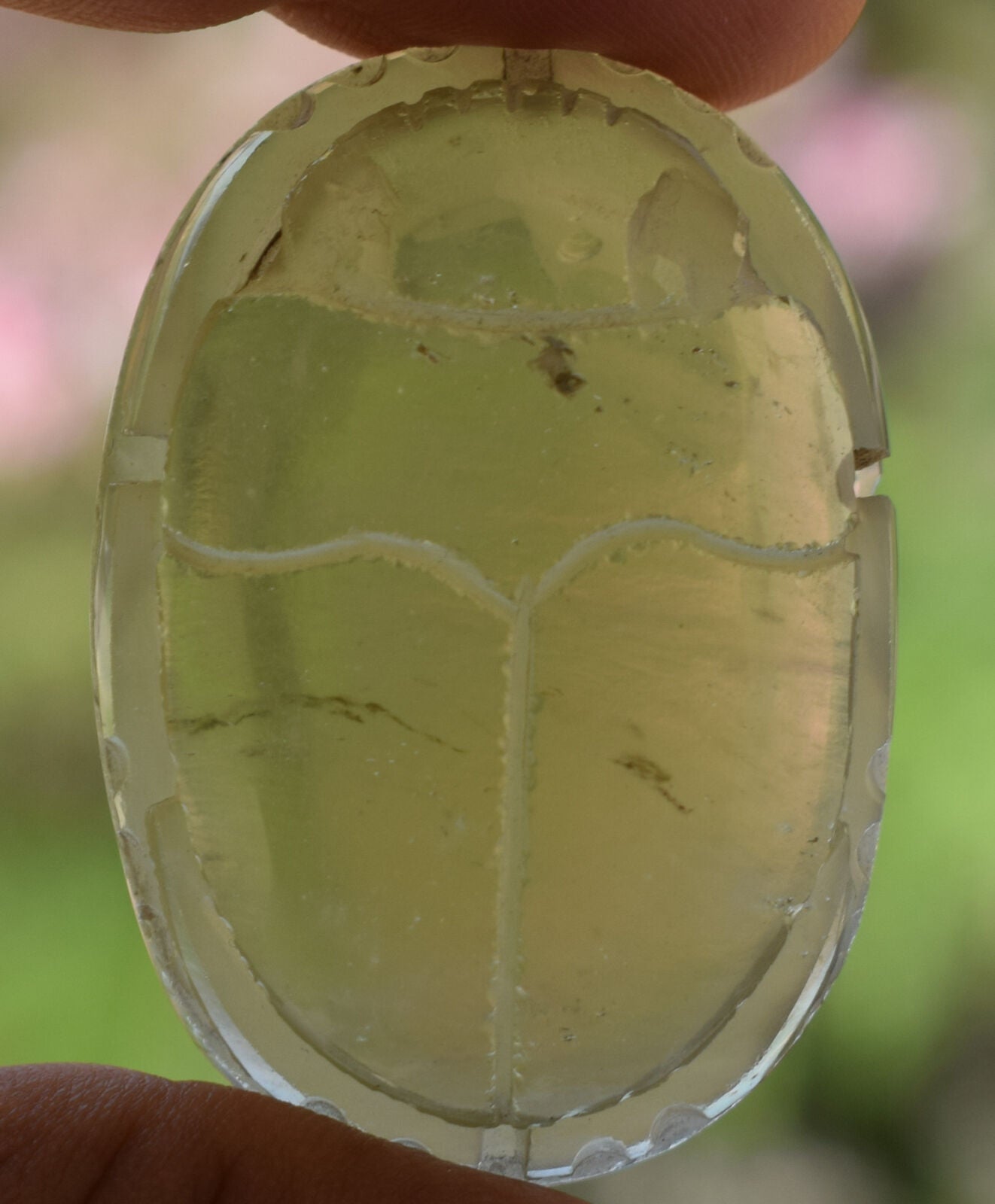 Libyan Desert Glass, Egyptian Scarab, Scarab Beetle, asteroids Impact, 187 Carat