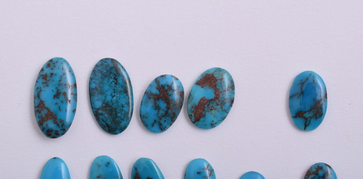 30 Egyptian Turquoise Cabochon/Spiderweb Cab Cabochon stone-189 Carats-WHOLESALE