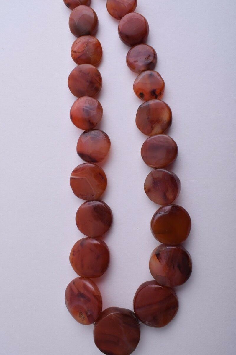 Vintage Old Carnelian Agate beads Necklace-trade beads strand-middle eastern