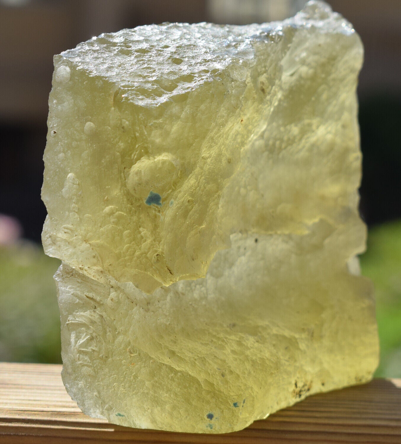 Libyan Desert glass-Eye of Horus-364 grams-Hand carved-Egypt-asteroid impact