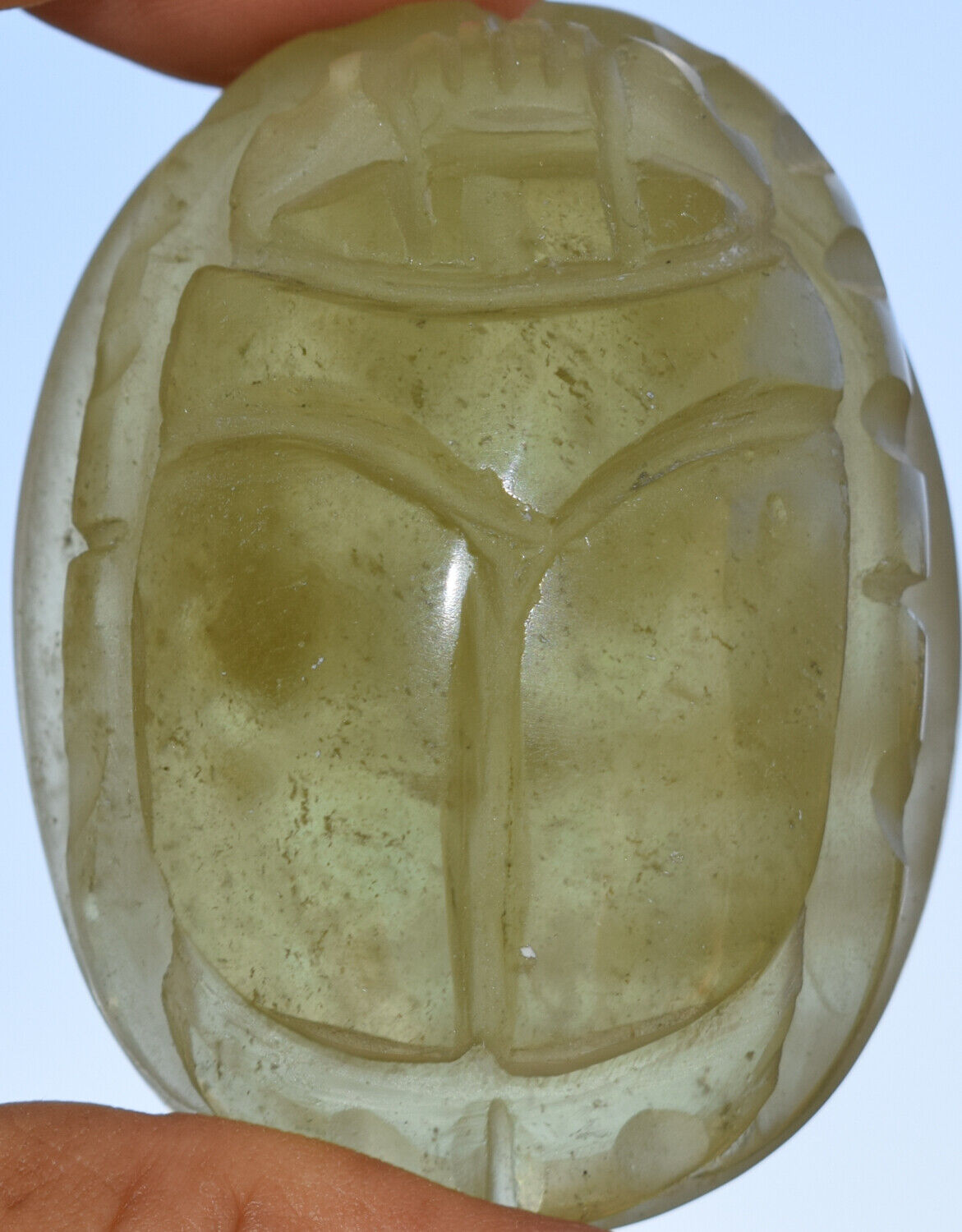 Libyan Desert Glass, Egyptian Scarab, Scarab Beetle, asteroids Impact 429 Carat