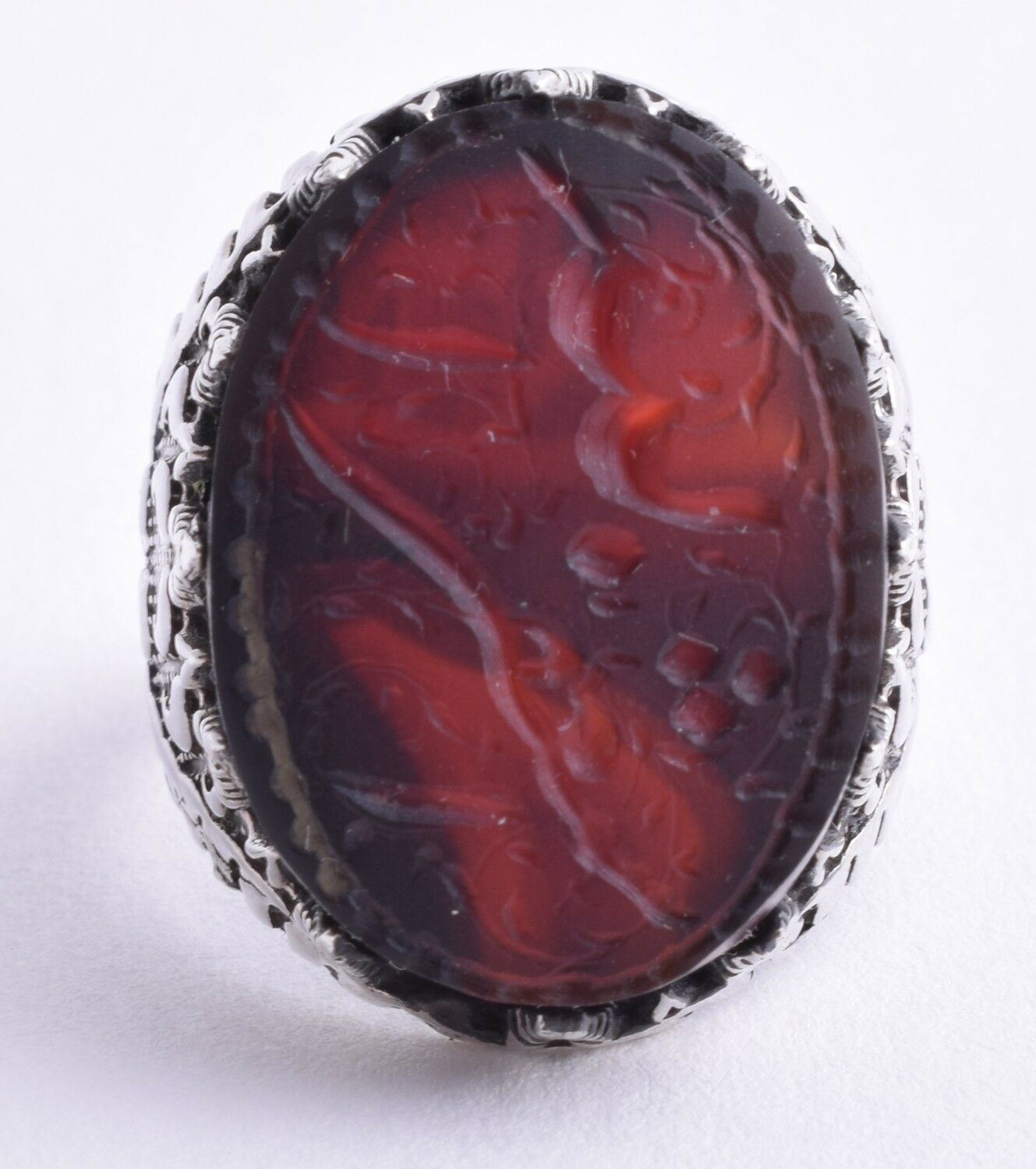 Yemeni agate ring-Yemen kabdi aqeeq-kabdi aqiq 925 Silver Men Ring-عقيق كبدي-DHL