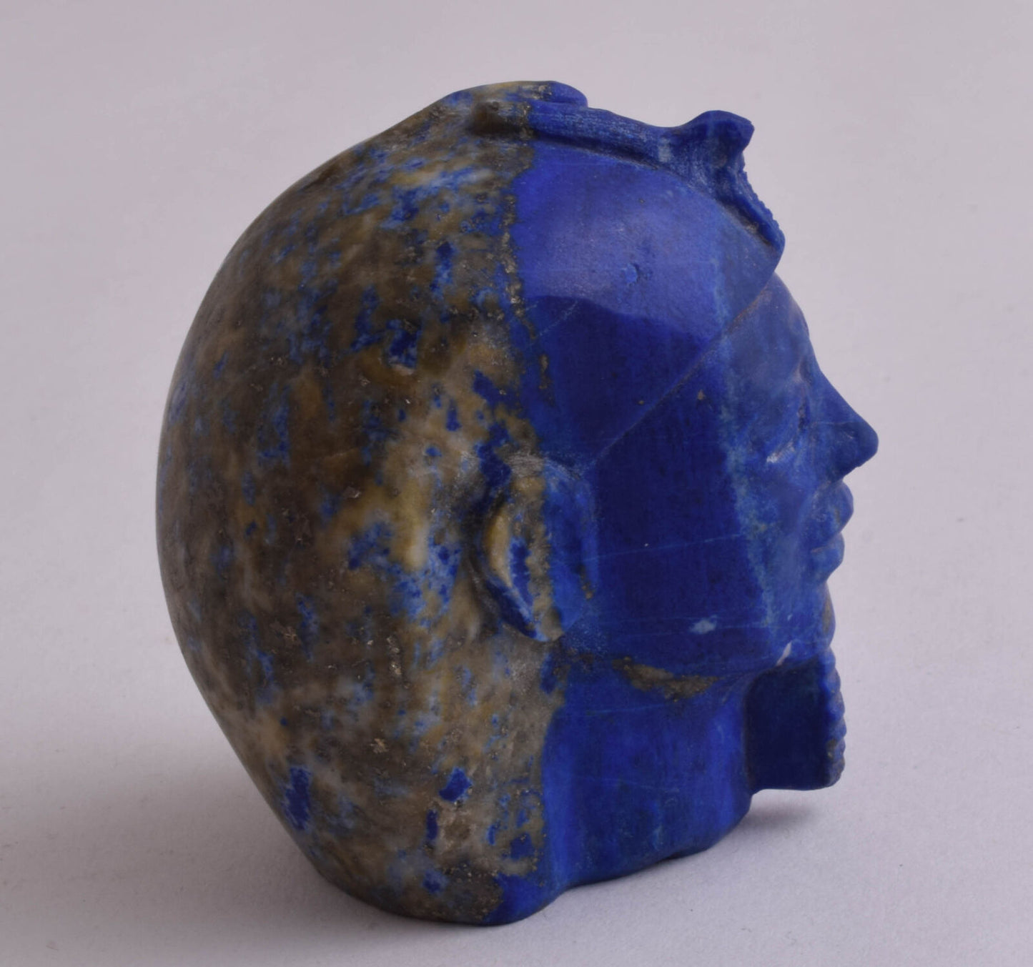 Egyptian Pharaoh King-Hand Carved Egyptian Lapis Lazuli- 194 grams