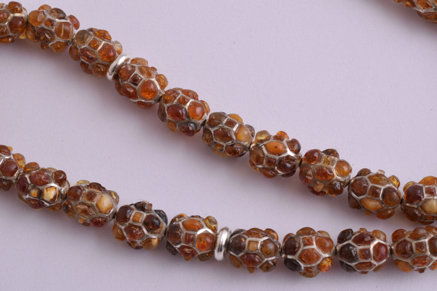 Amber sterling silver Islamic inlaid prayer beads,muslim Kahraman Tasbih