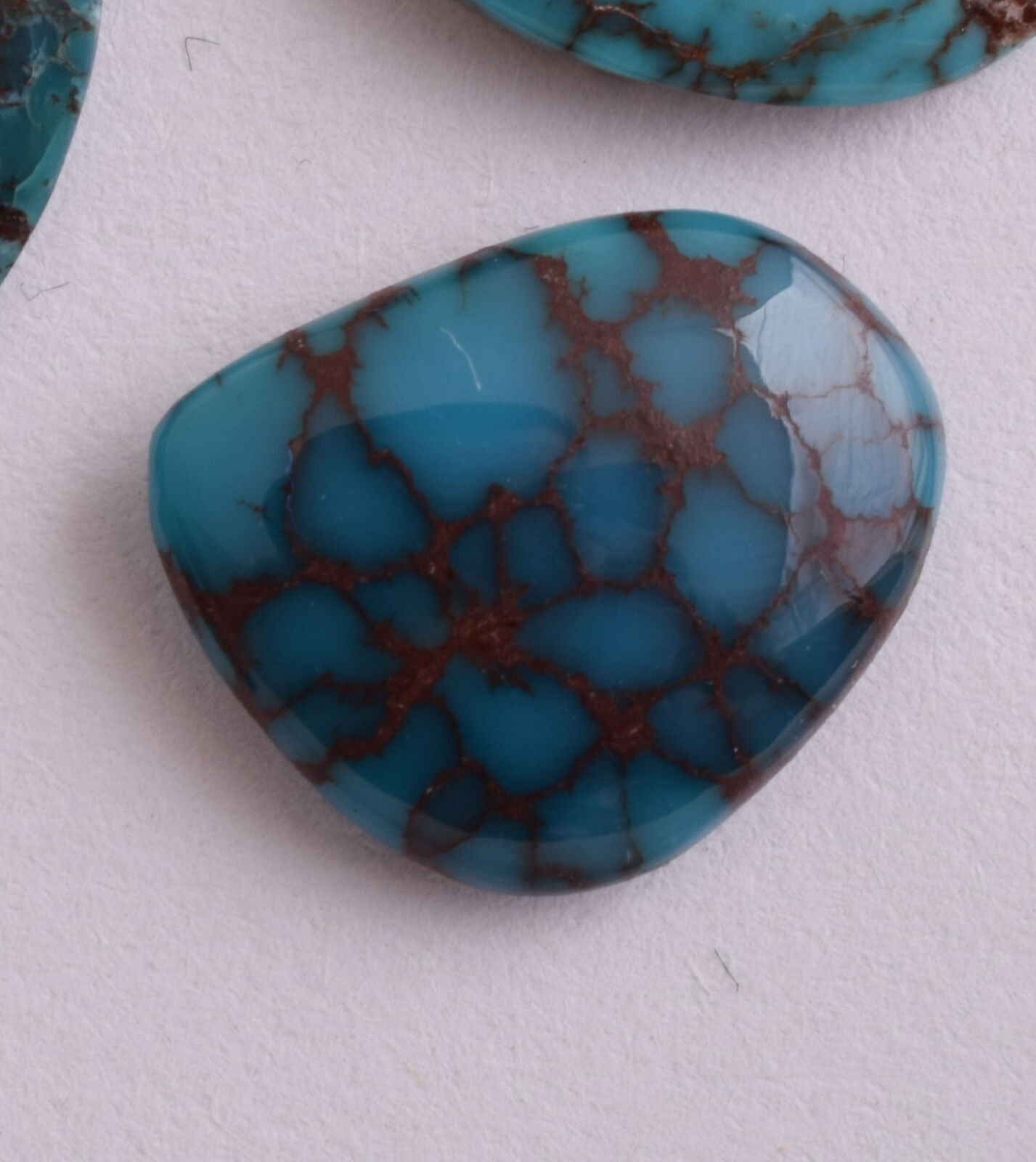 Egyptian Turquoise smoky Cabochon/+110 flat cab stone- 204 Grams-Lot