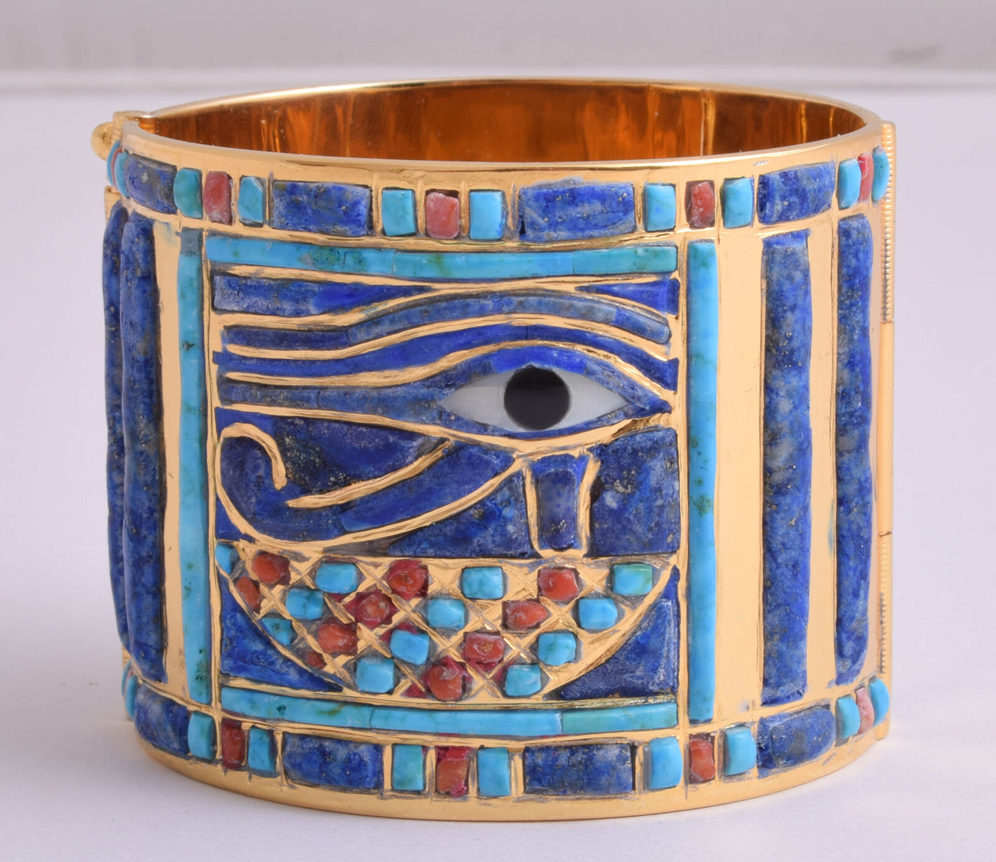 Eye of Horus Bracelet of King Tut-Egyptian Revival Bangle Bracelet-Tutankhamun