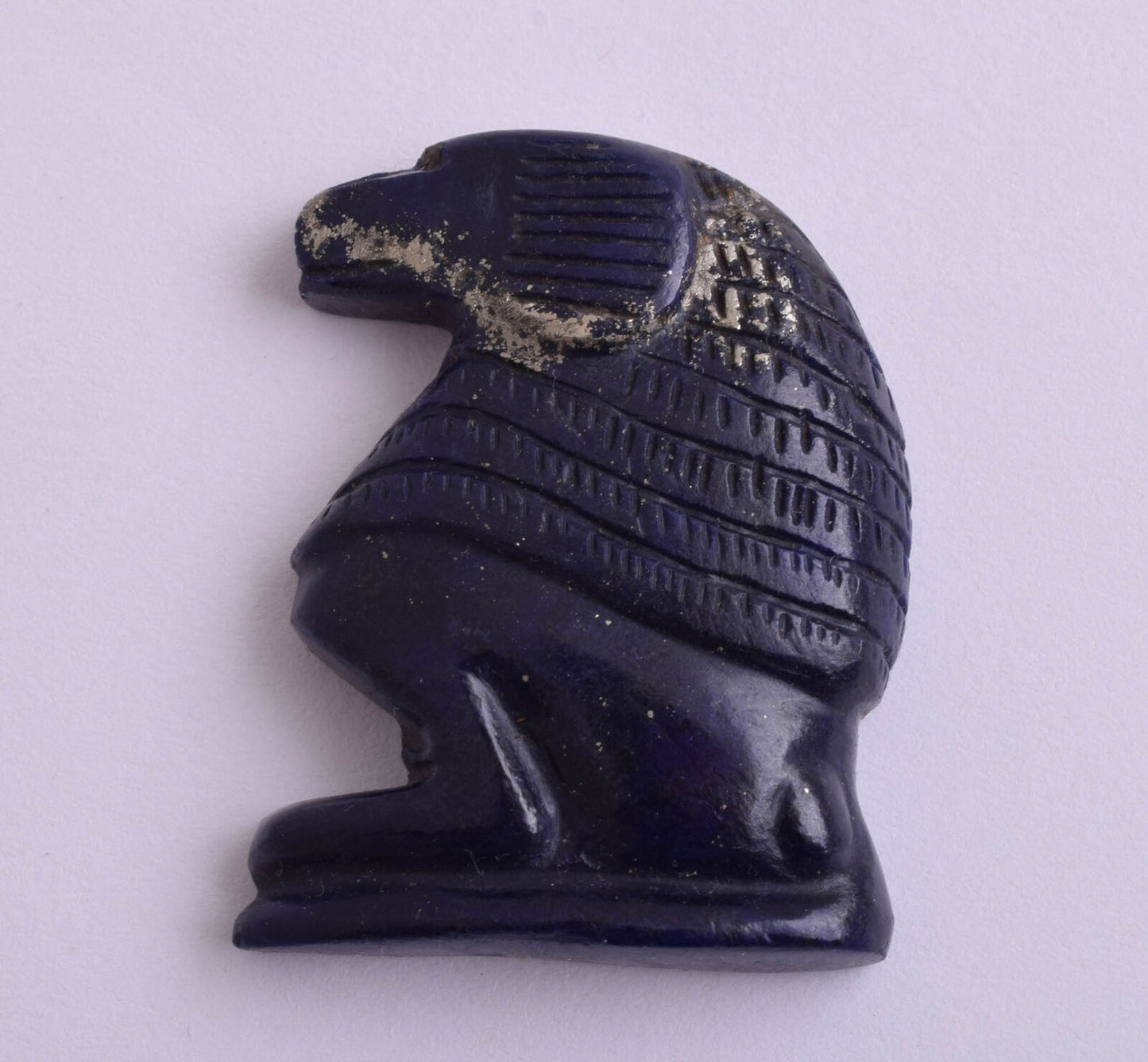 Egyptian Baboons Monkey-Hand Carved blue Lapis Lazuli-Protective- 1.7" / 26 gram