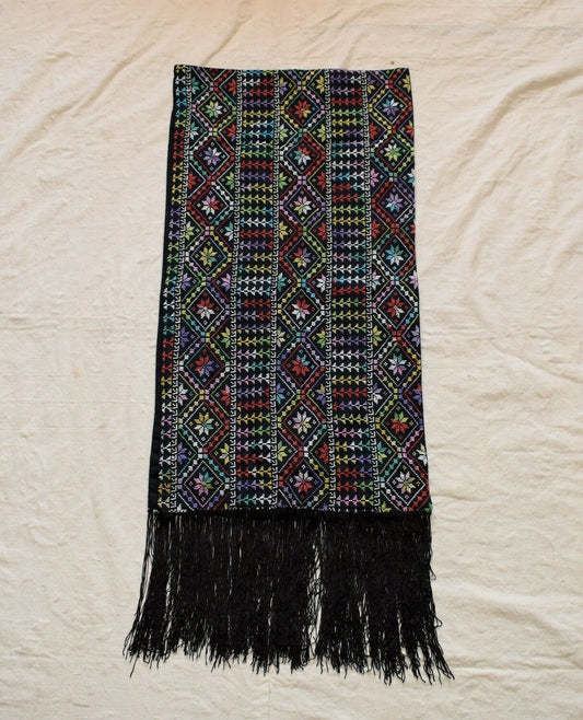 Palestinian Scarf, Embroidered Shawl, Egyptian Shawl, Bedouin Scarf, Hand Woven