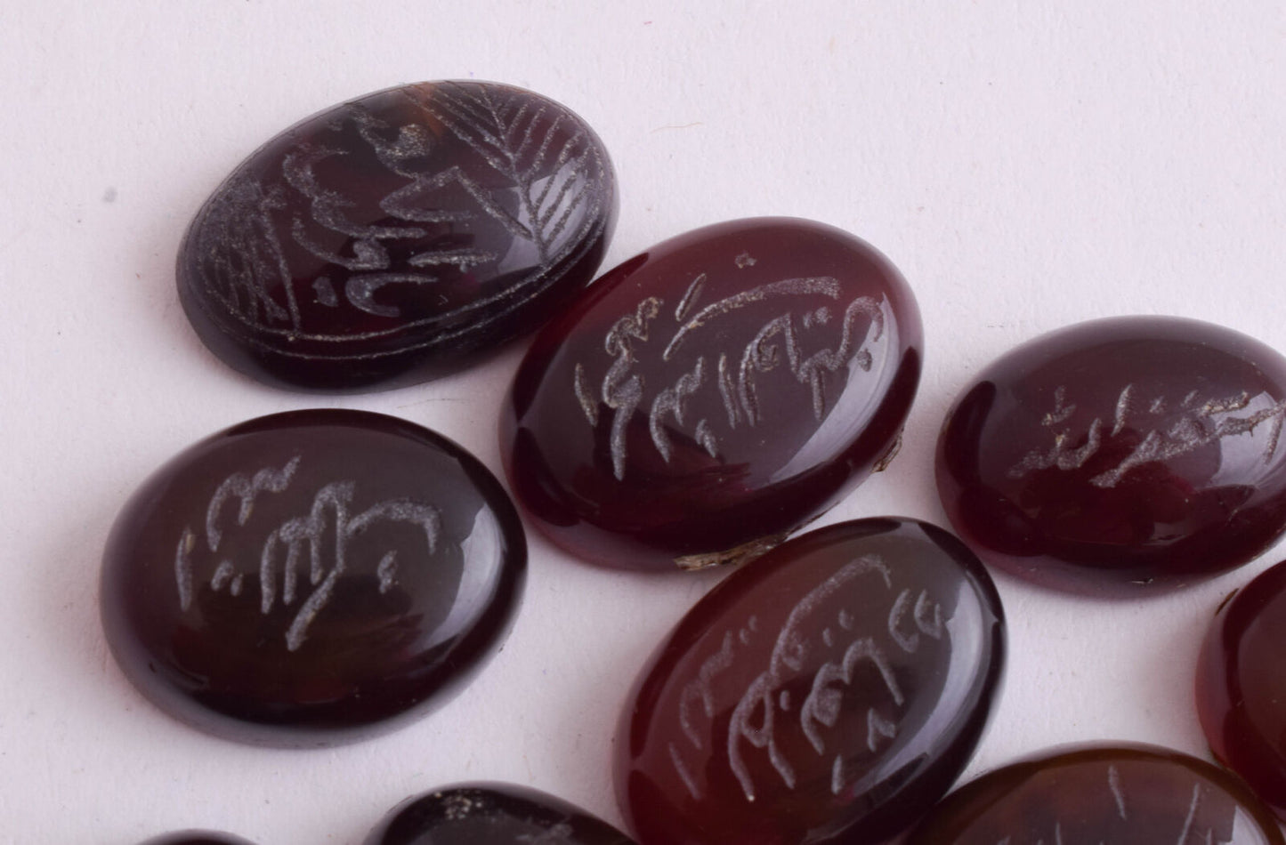 13 Yemeni Yemen kabdi agate aqeeq aqiq stones-Islamic-Middle Eastern- عقيق كبدي