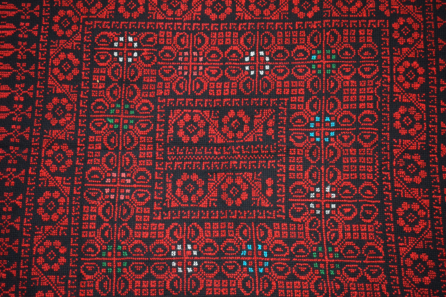 Egyptian Palestinian Bedouin Tablecloth-Hand Stitched embroidered  Tablecloth