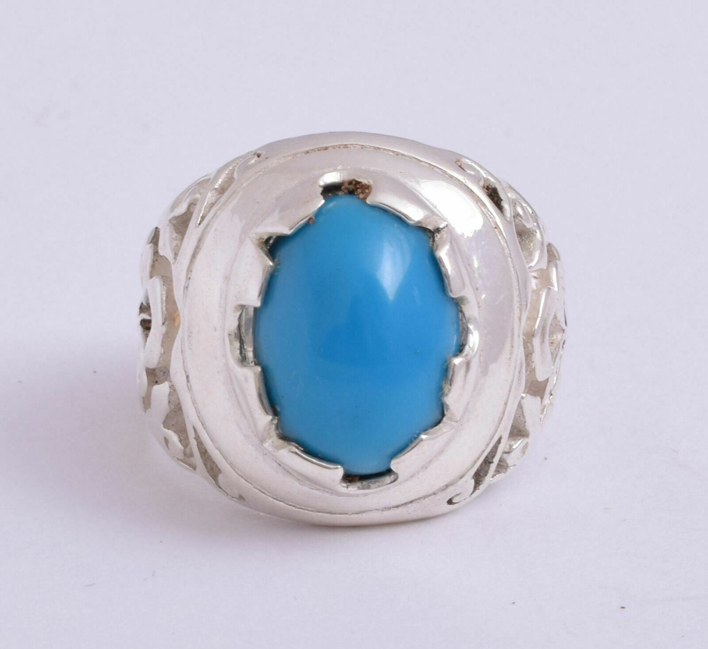 Egyptian Turquoise Sterling silver Men Ring-Middle Eastern