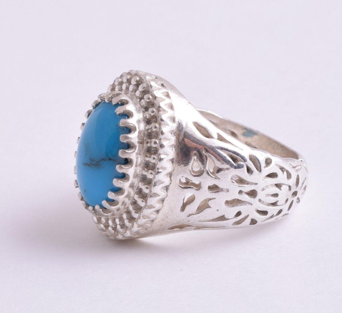 Egyptian Turquoise sterling silver 925 men Ring-Middle Eastern