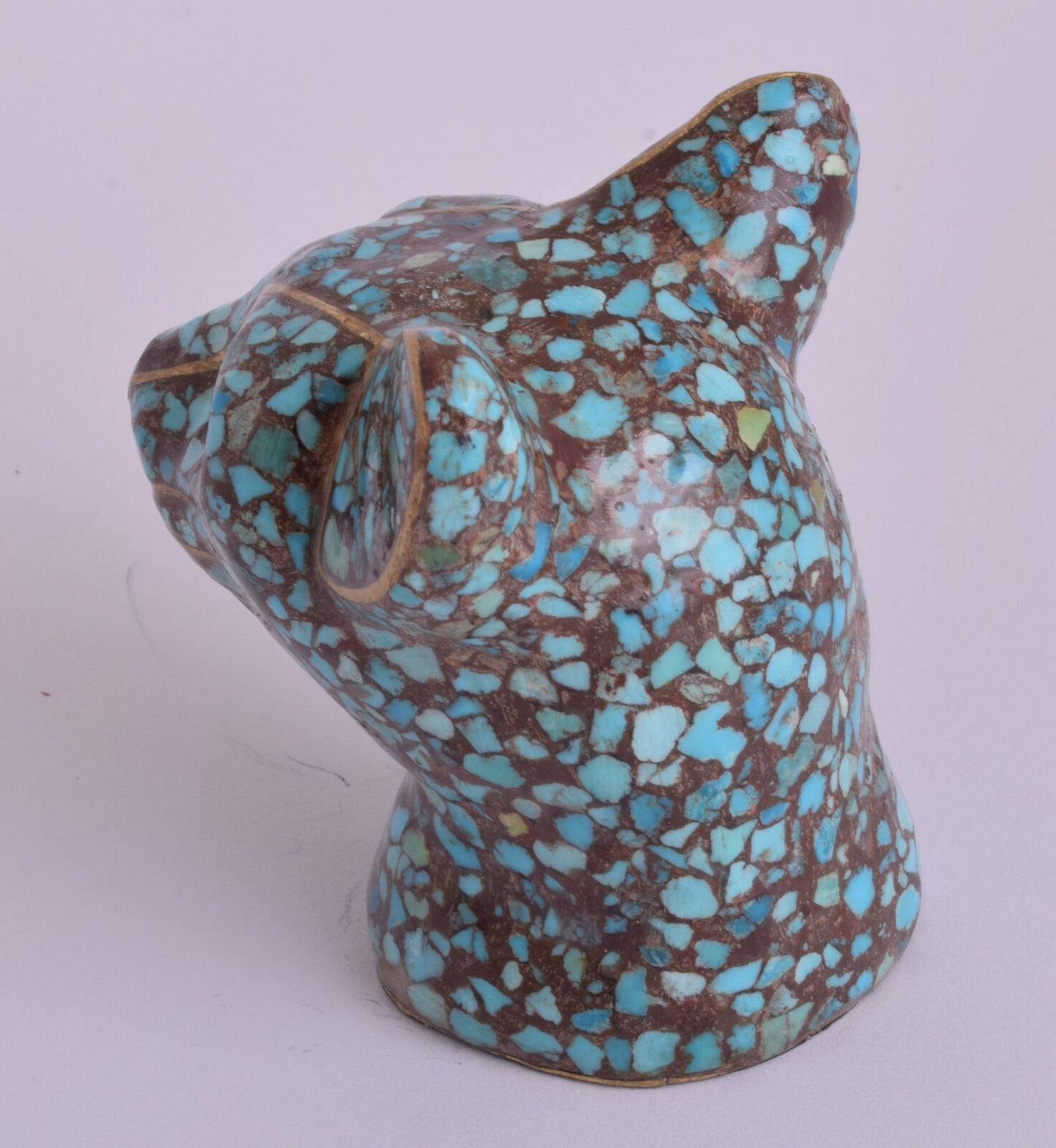 Egyptian Cat Bastet Statue-covered with Egyptian Turquoise-Decorative-Revival