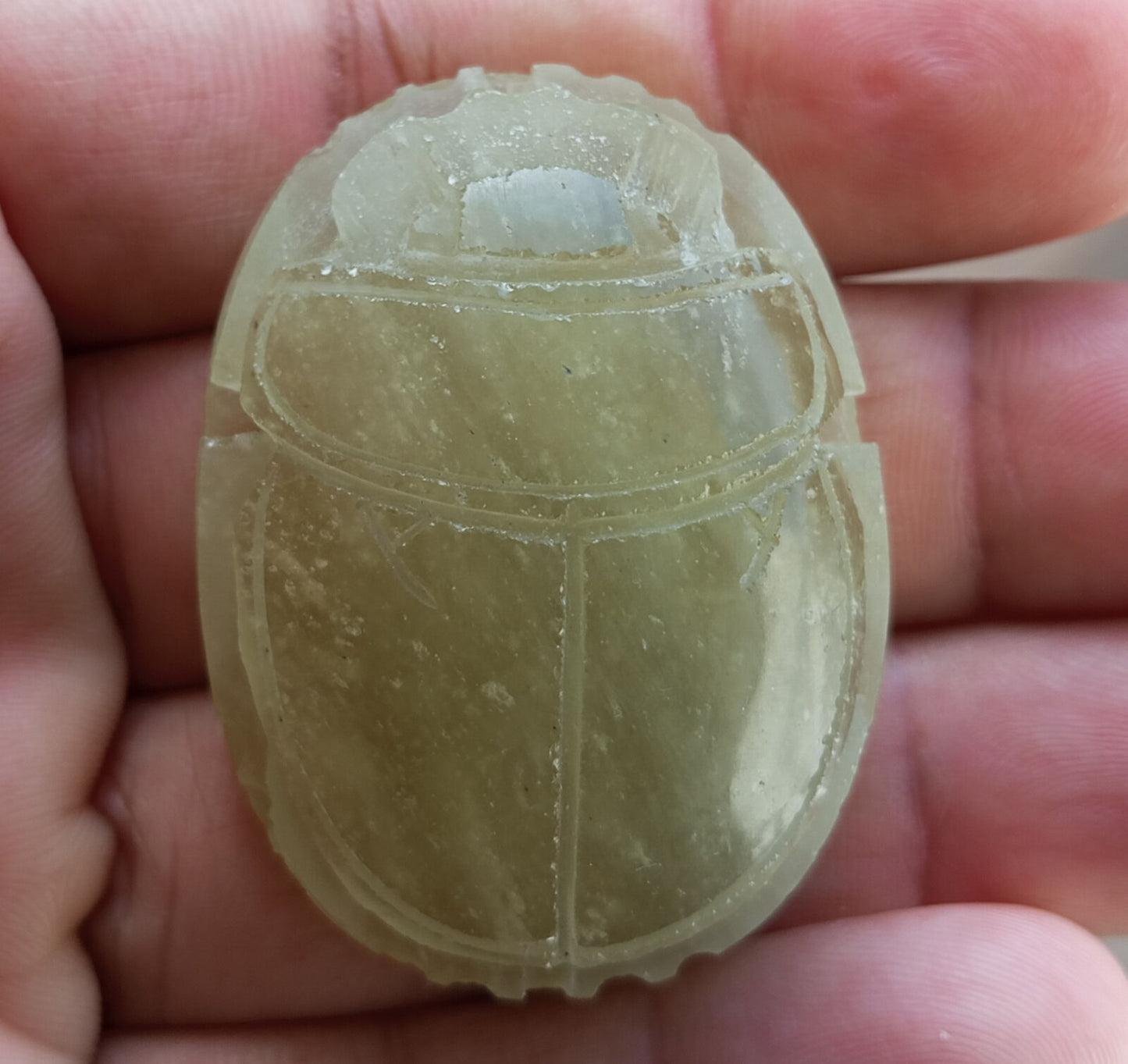 Libyan Desert Glass, Egyptian Scarab, Scarab Beetle, asteroids Impact- 250 Carat