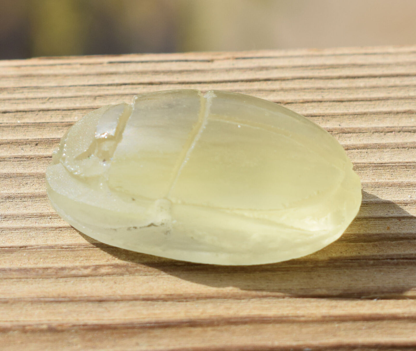 Libyan Desert Glass, Egyptian Scarab, Scarab Beetle, asteroids Impact- 45 Carat