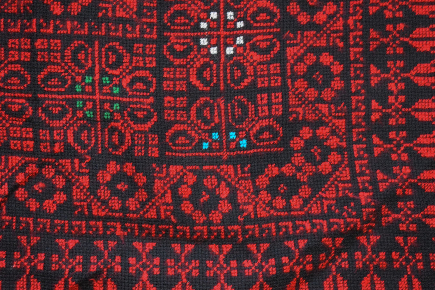 Egyptian Palestinian Bedouin Tablecloth-Hand Stitched embroidered  Tablecloth