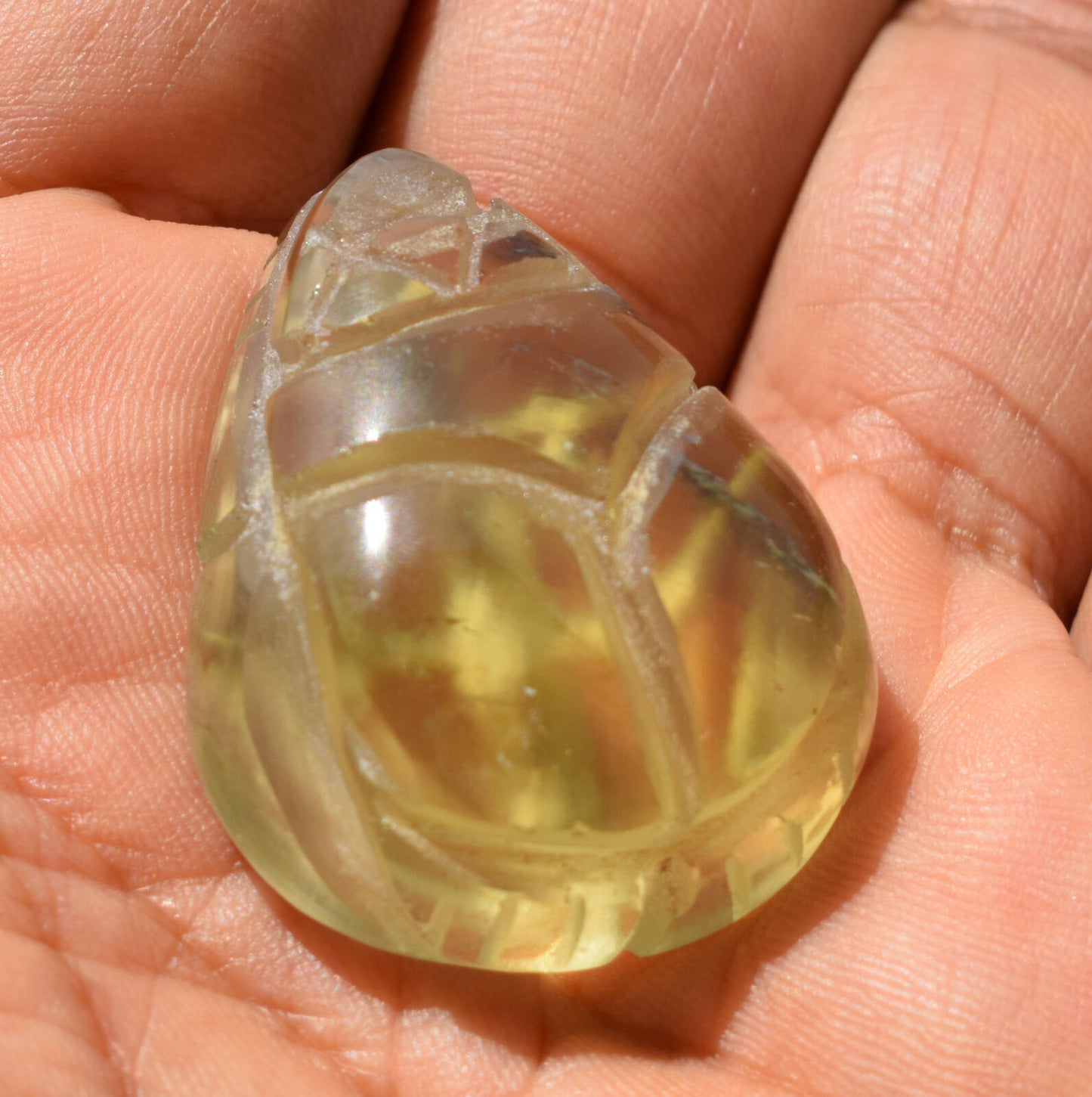 Libyan Desert Glass, Egyptian Scarab, Scarab Beetle, asteroids Impact, 101 Carat