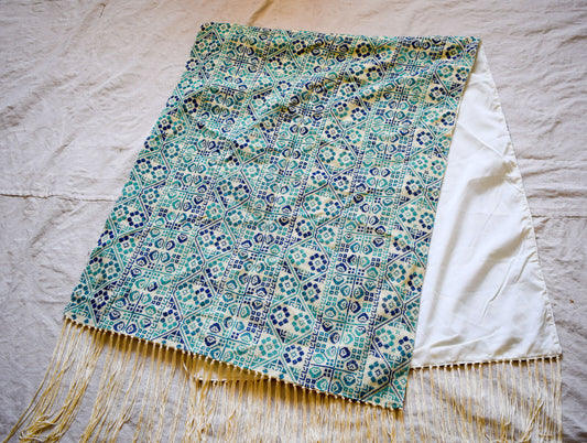 Hand Stitched embroidered Egyptian Tablecloth  / Palestinian Bedouin Shawl Scarf