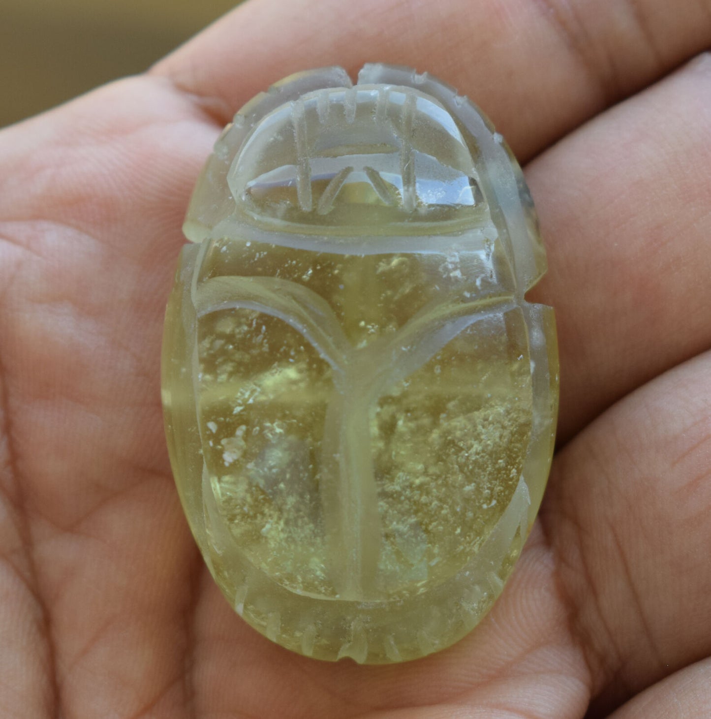 Libyan Desert Glass, Egyptian Scarab, Scarab Beetle, asteroids Impact, 144 Carat