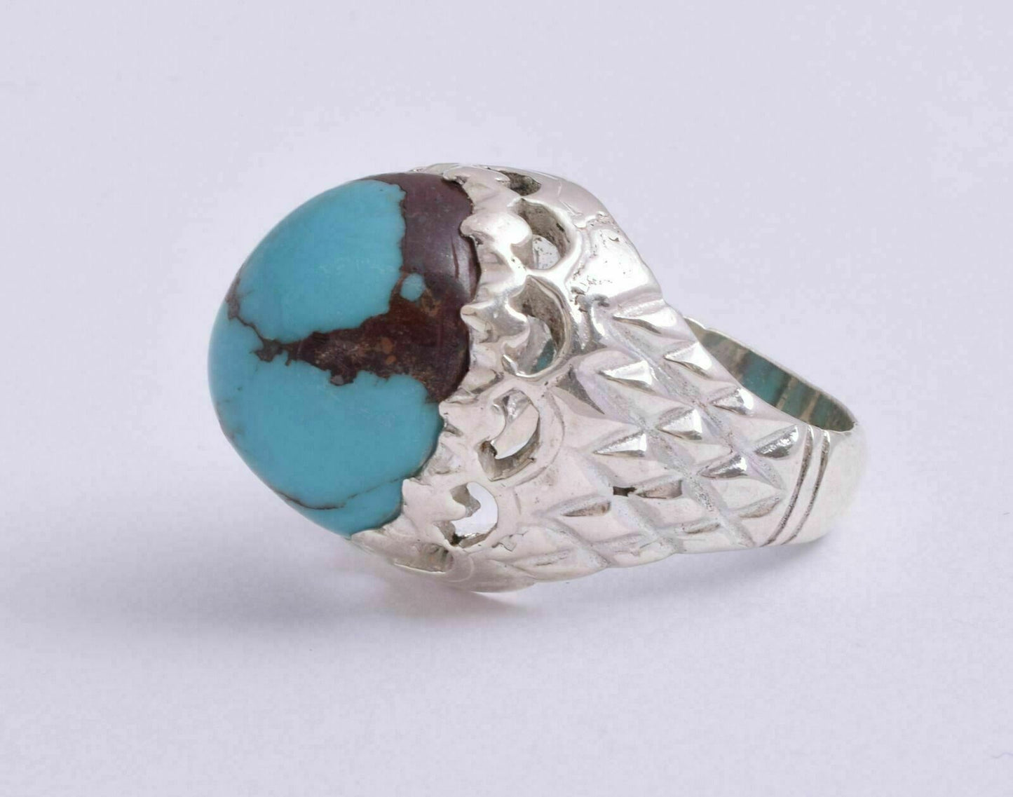 Egyptian Turquoise Sterling silver Men Ring-Middle Eastern