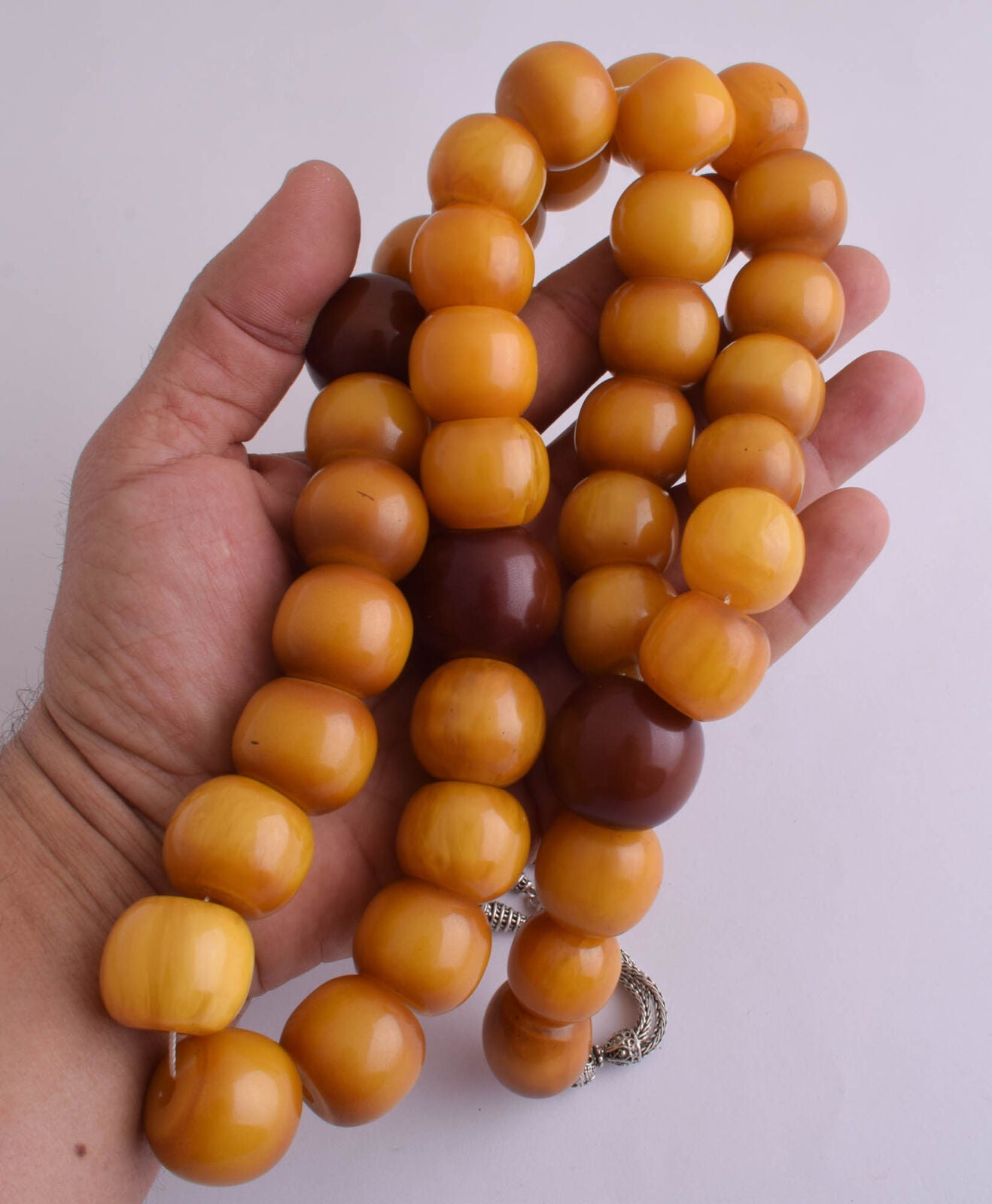 Vintage Prayer Beads-Egyptian Misky-Bakelite Beads Tasbih worry beads-398 gram