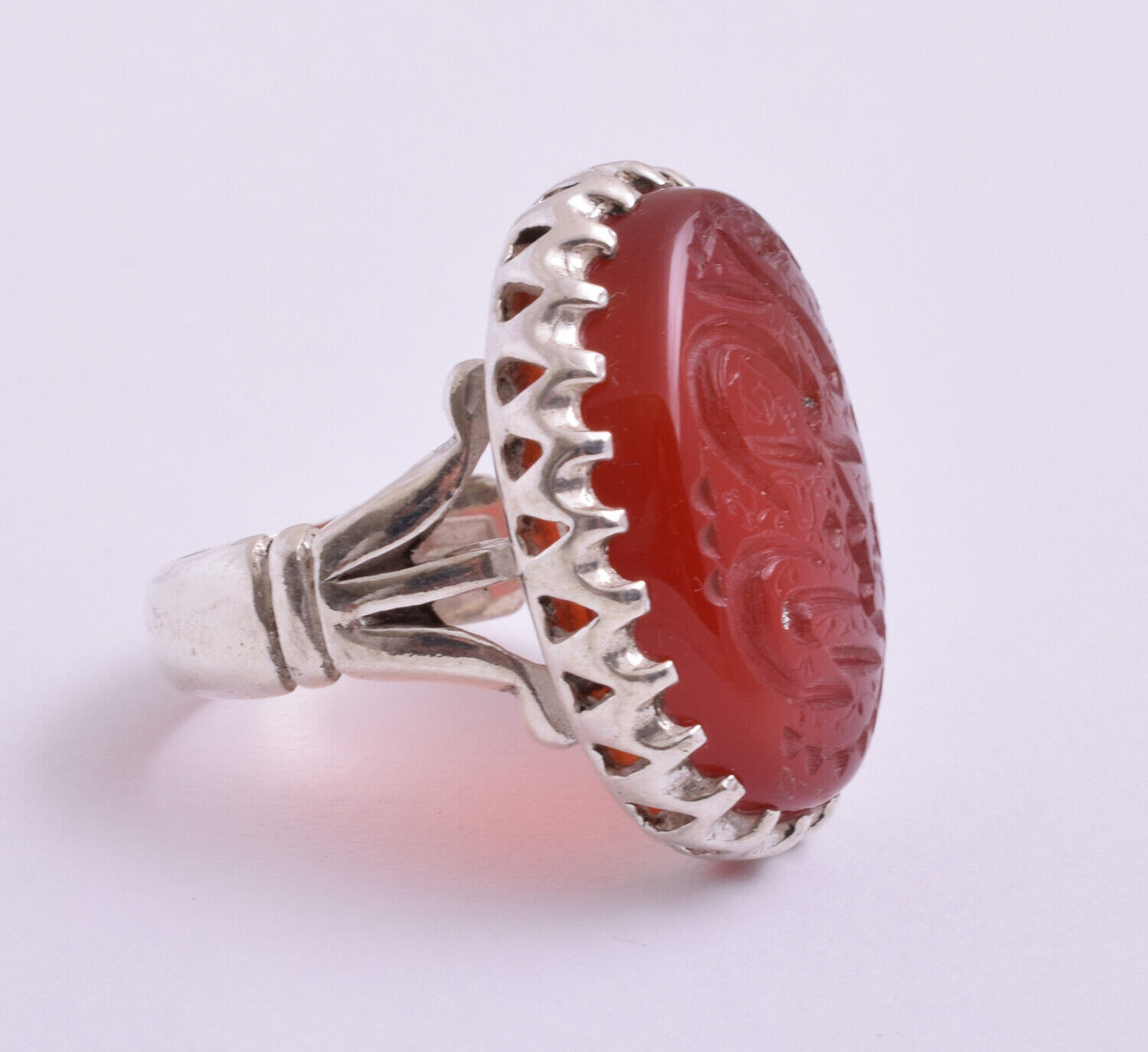 Islamic Yemeni Silver agate aqeeq aqiq men muslim ring -yemen عقيق