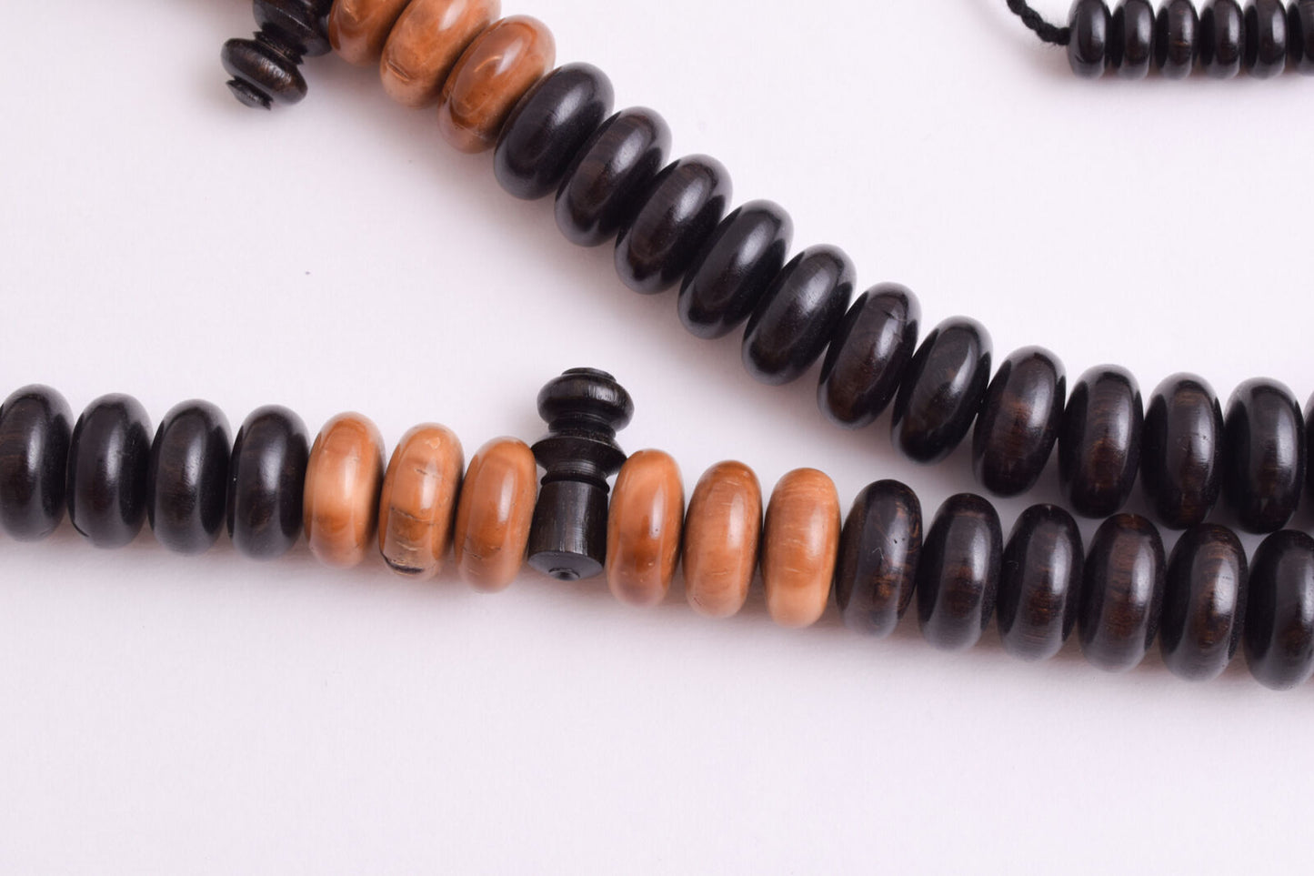 4 Pieces-Ebony/ Kuka Islamic Prayer Beads-Worry Beads-Muslim Tasbih-Dhikr