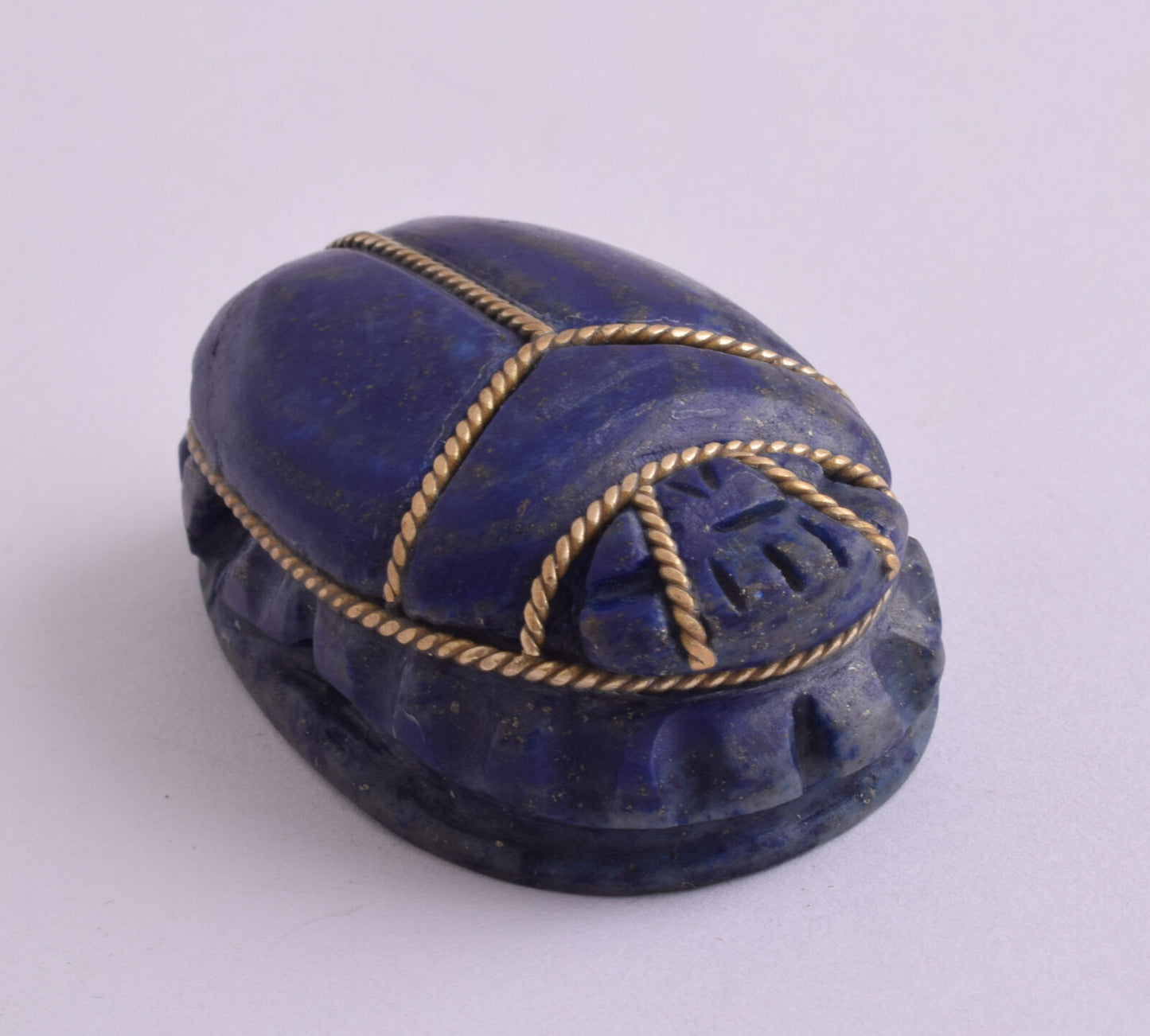 Egyptian Scarab-Hand Carved egyptian Lapis Lazuli SCARAB- 2" / 72 gram