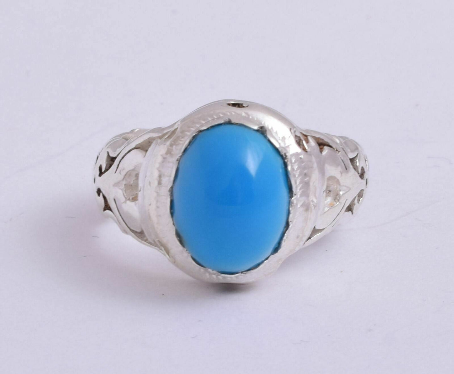 Egyptian Turquoise Sterling silver Men Ring-Middle Eastern