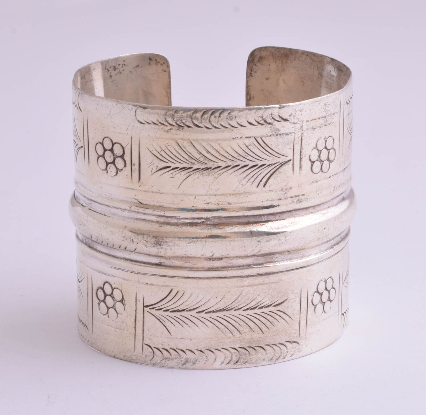 Vintage siwa berber Bedouin silver bracelet Cuff