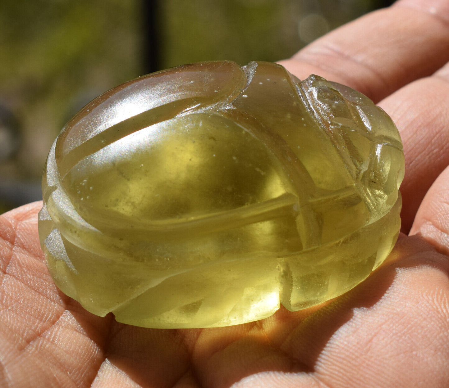 Libyan Desert Glass, Egyptian Scarab, Scarab Beetle, asteroids Impact, 380 Carat