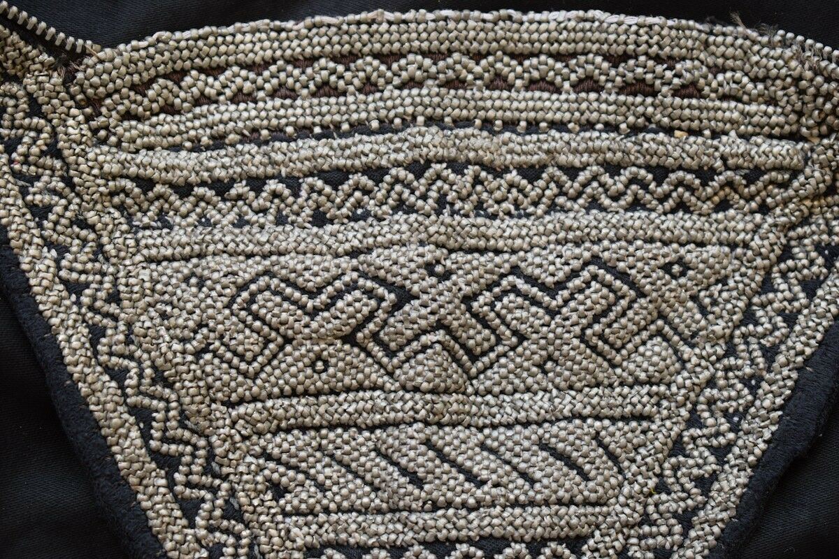 Rare Antique Handmade beaded Rashaida Sudan Tribal Bedouin Veil