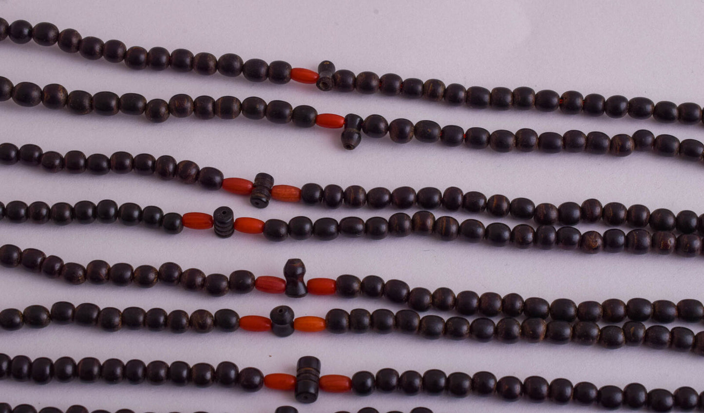 10 Prayer Beads-Antique black coral Yusr worry beads-komboloi-5mm beads