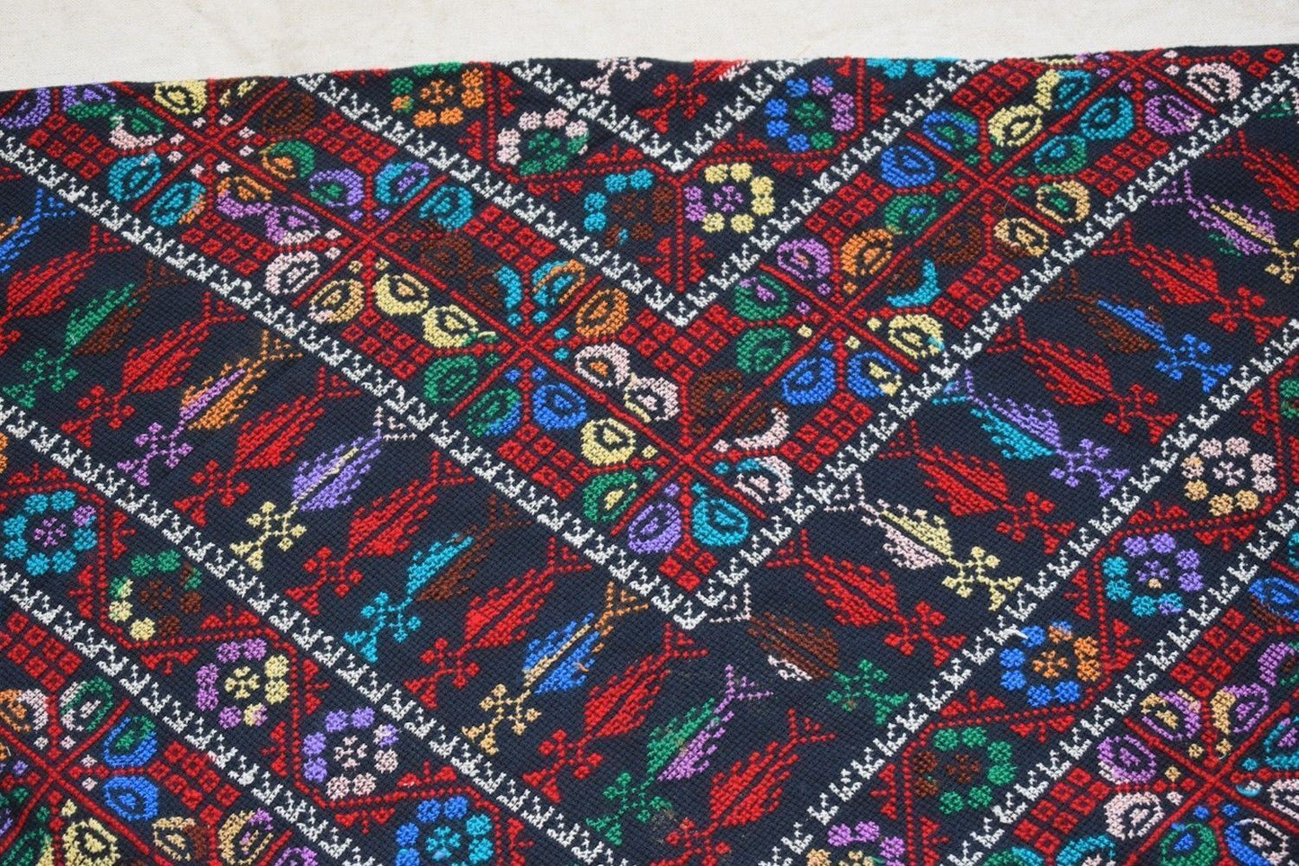 Palestinian Scarf, Embroidered Shawl, Egyptian Shawl, Bedouin Scarf, Hand Woven