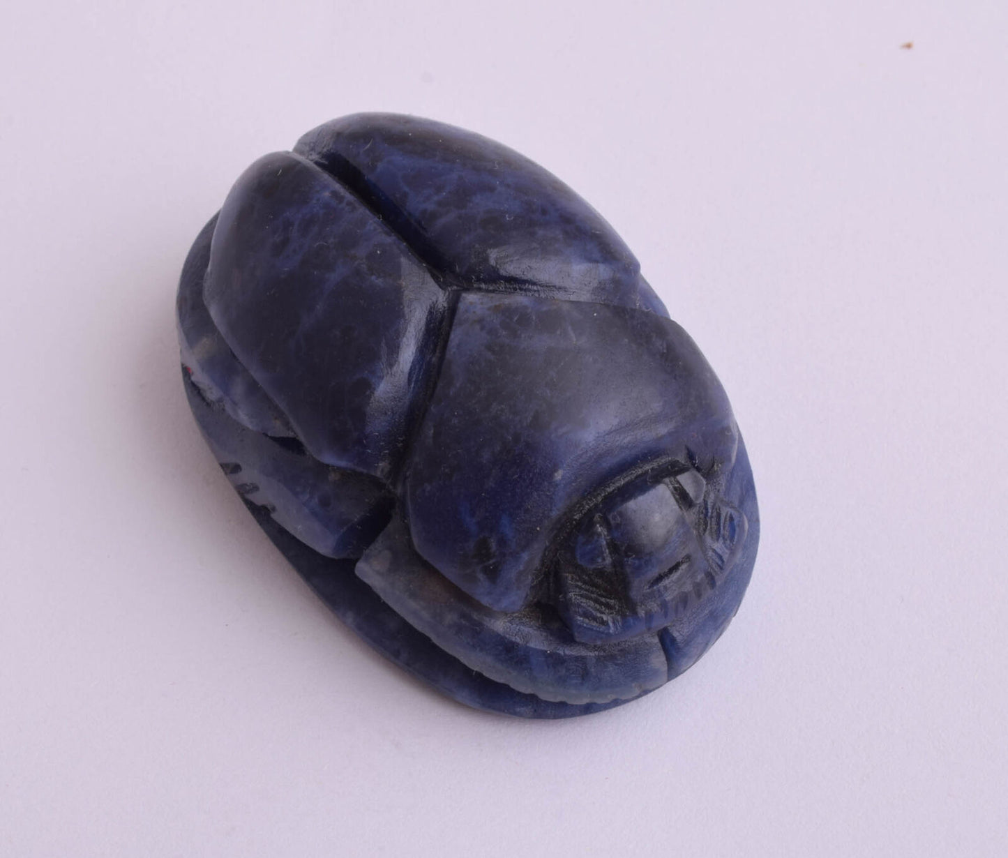 Egyptian Scarab-Hand Carved Egyptian Lapis Lazuli Scarab- 2.1" / 70 gram