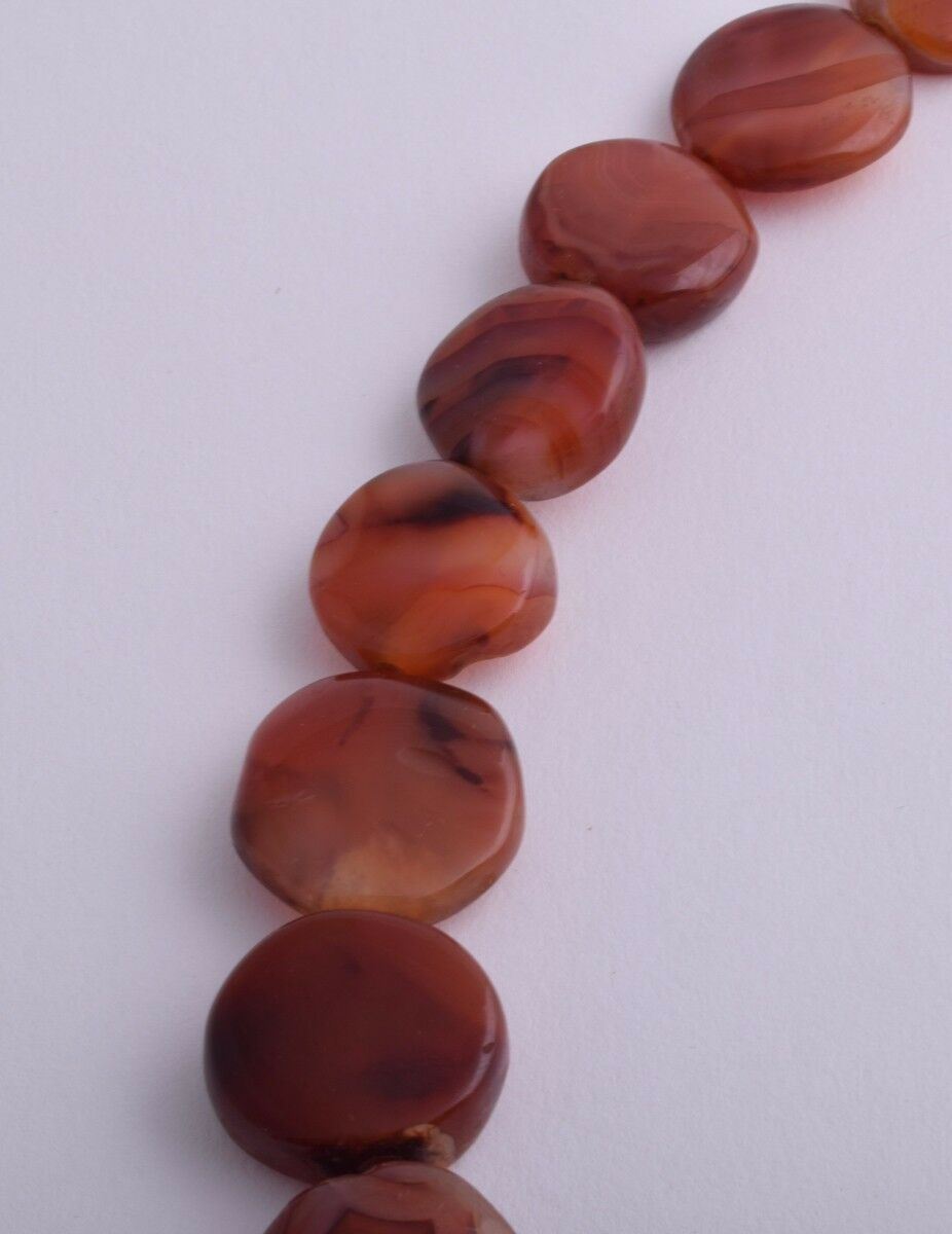 Vintage Old Carnelian Agate beads Necklace-trade beads strand-middle eastern