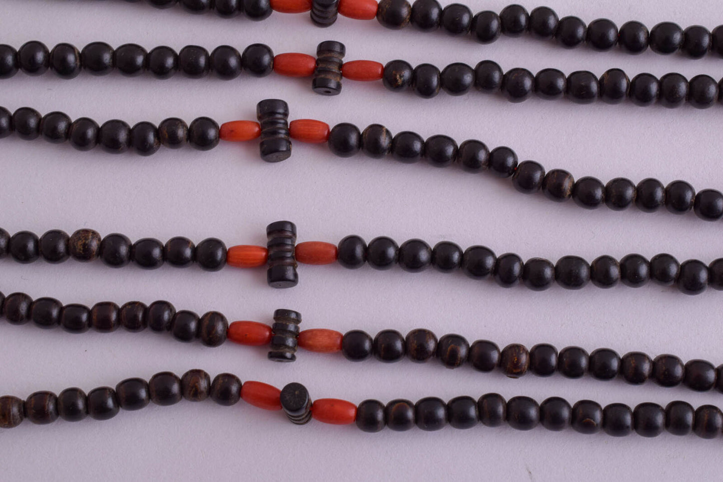 10 Prayer Beads-Antique black coral Yusr worry beads-komboloi-5mm beads