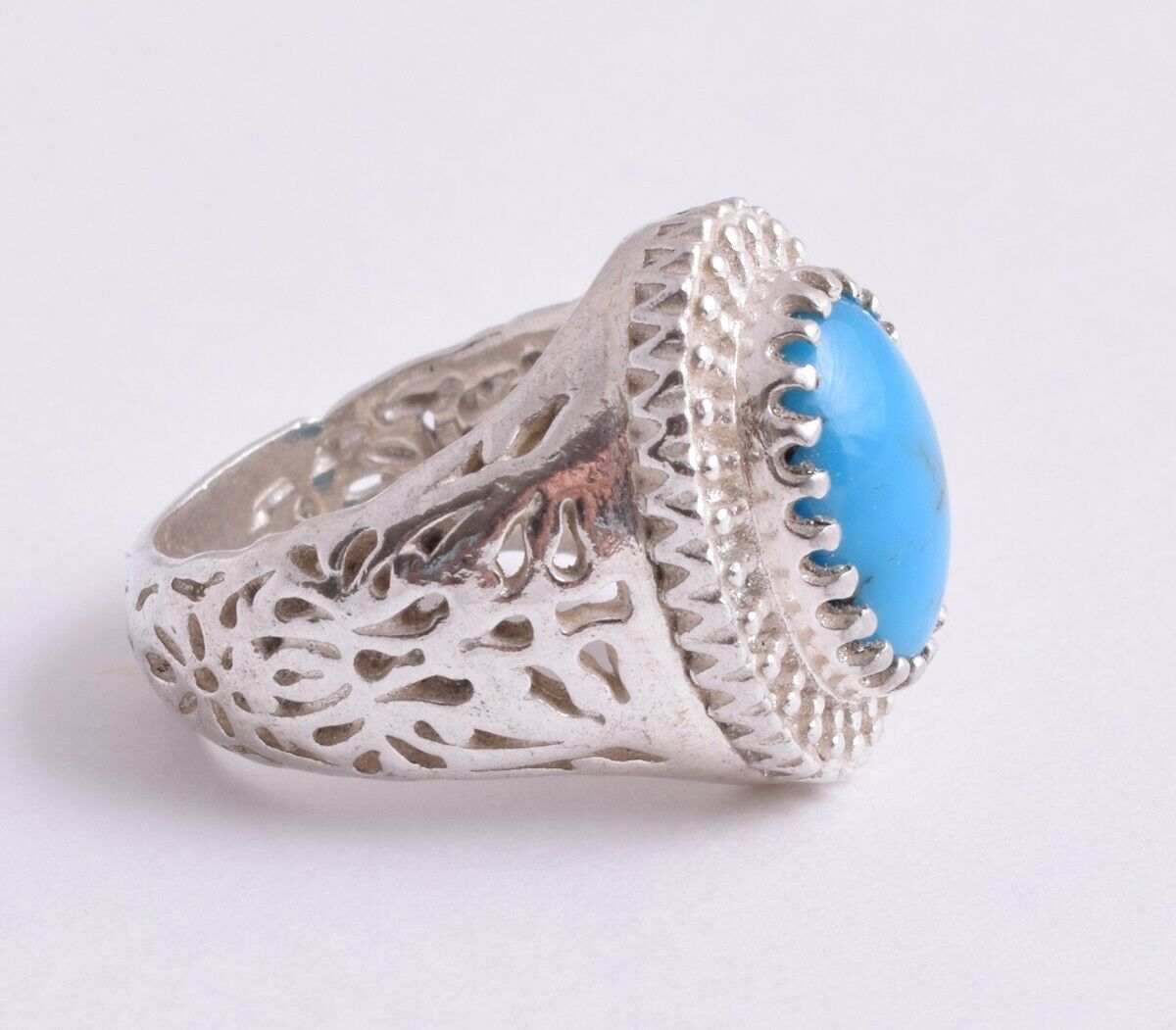 Egyptian Turquoise sterling silver 925 men Ring-Middle Eastern