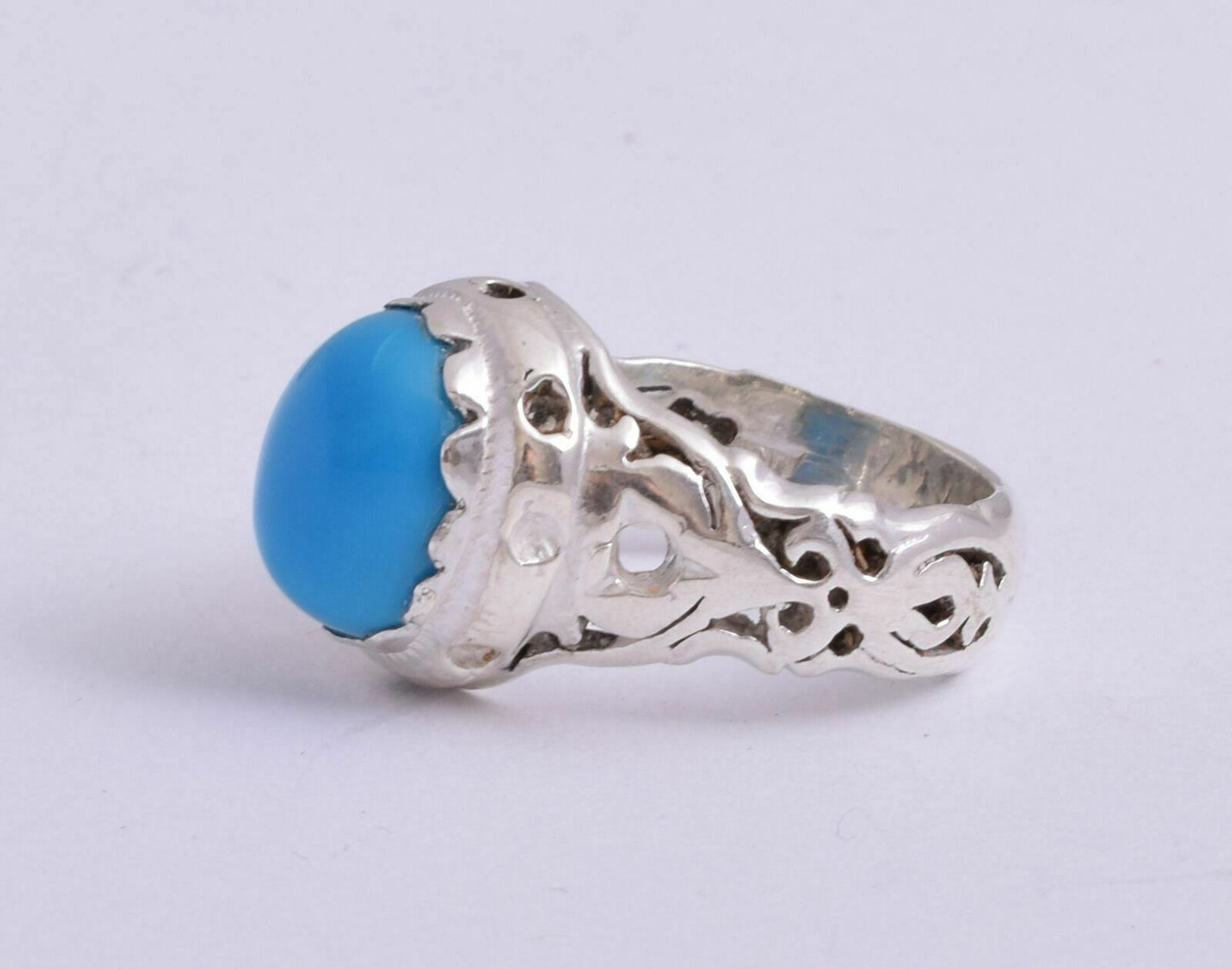 Egyptian Turquoise Sterling silver Men Ring-Middle Eastern