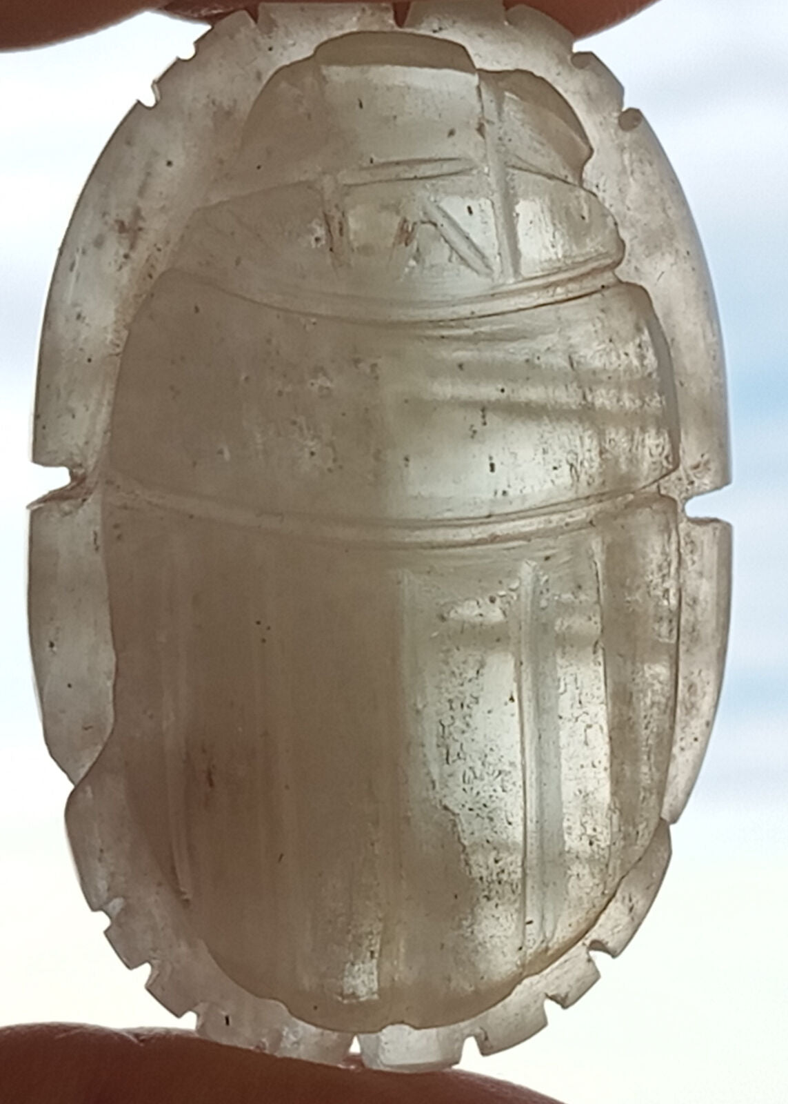 Libyan Desert Glass, Egyptian Scarab, Scarab Beetle, asteroids Impact- 120 Carat