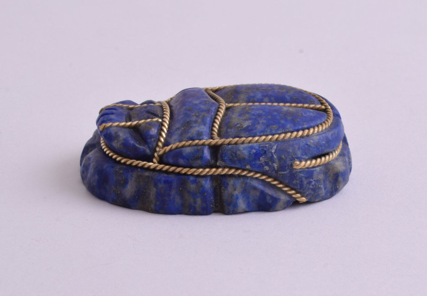 Egyptian Scarab-Hand Carved egyptian Lapis Lazuli SCARAB- 2" / 57 gram