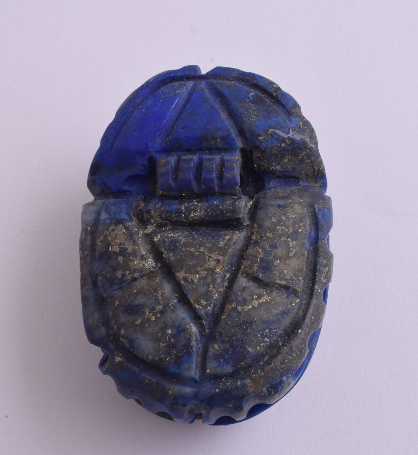 Egyptian Scarab-Hand Carved egyptian Lapis Lazuli SCARAB- 2.7" / 180 gram