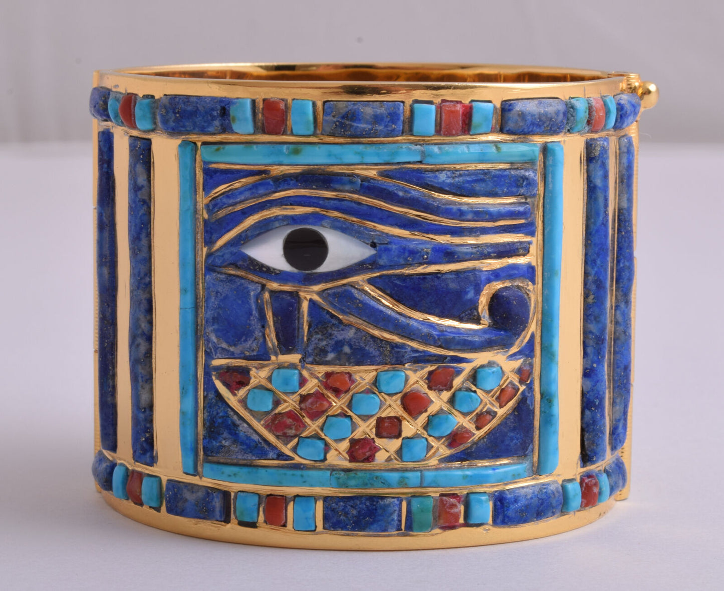 Eye of Horus Bracelet of King Tut-Egyptian Revival Bangle Bracelet-Tutankhamun