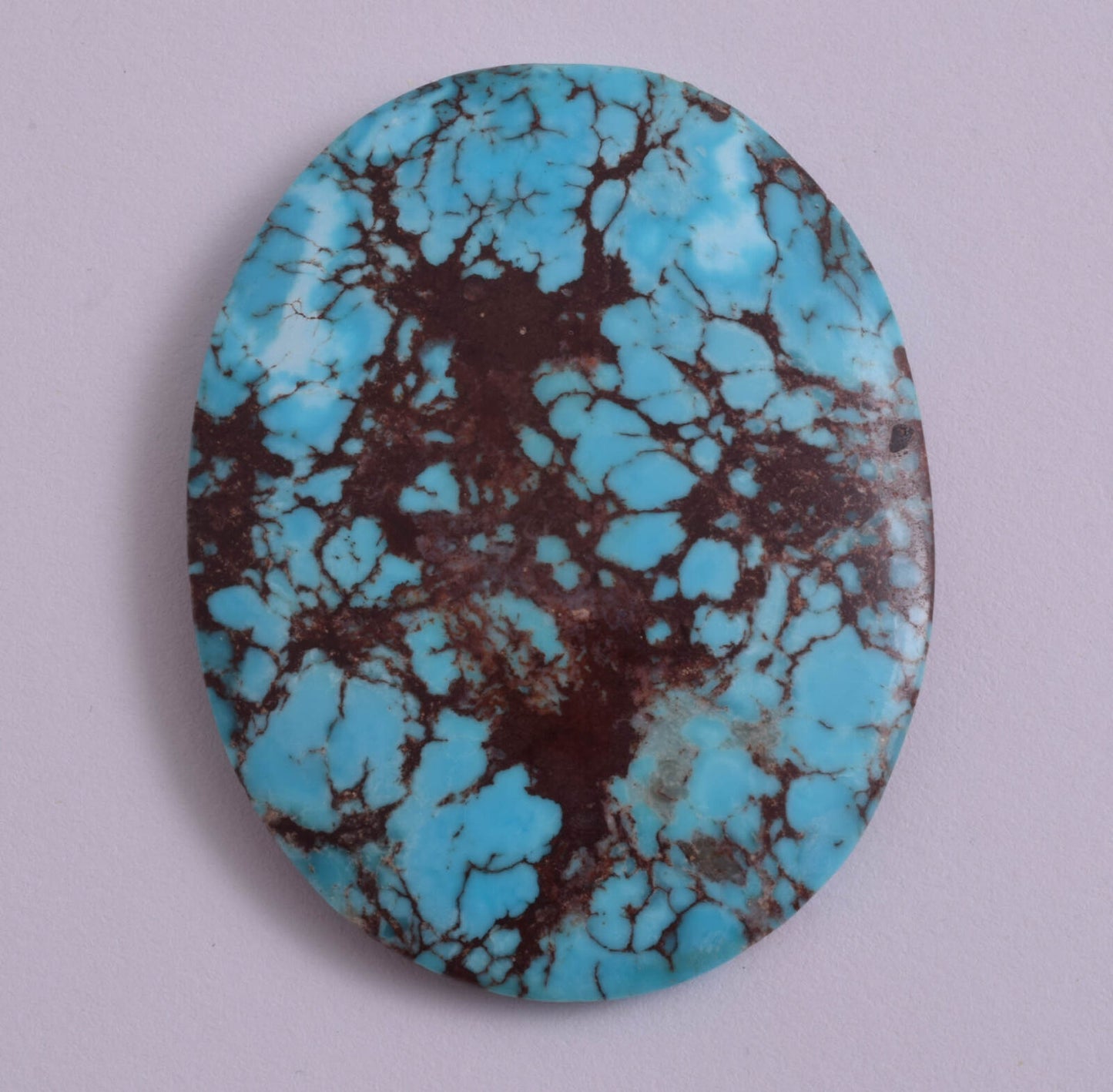 Egyptian Turquoise Cabochon/ Spiderweb Cab Cabochon stone 140 Carats/ 62mmX48mm