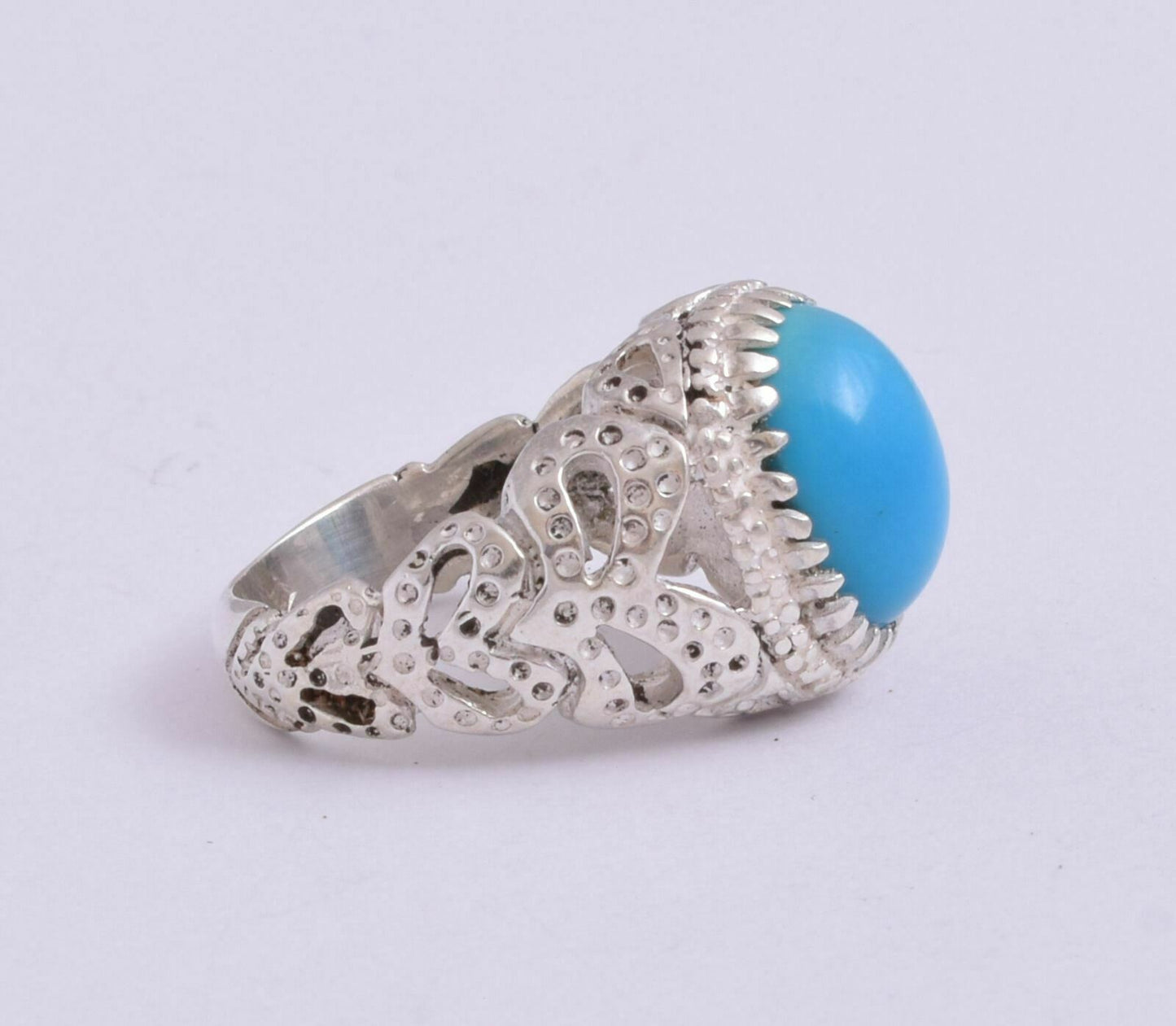 Egyptian Turquoise Sterling silver Men Ring-Middle Eastern