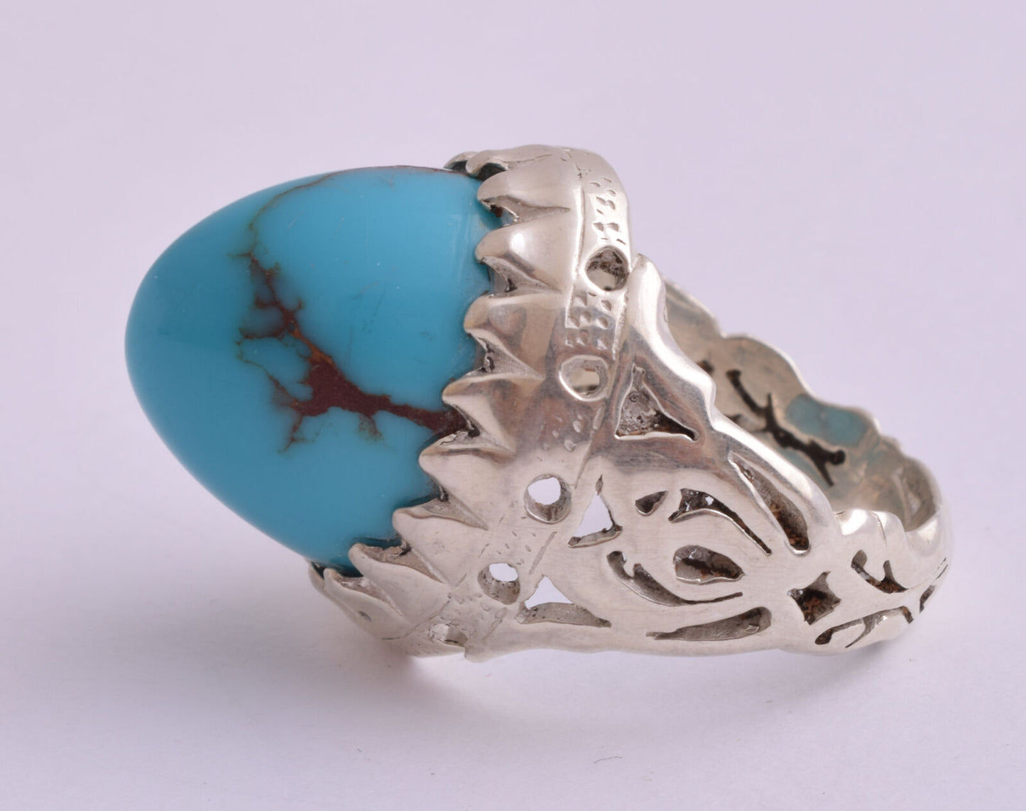 Egyptian Turquoise Sterling silver Men Ring-Middle Eastern