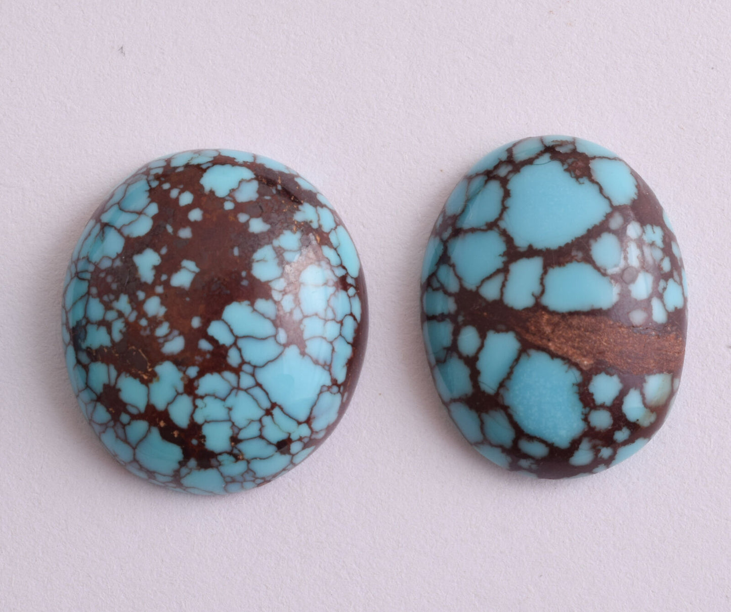 Egyptian Turquoise spiderweb Cabochon/  8 Cab cabochon stone- 276 Carats-Lot