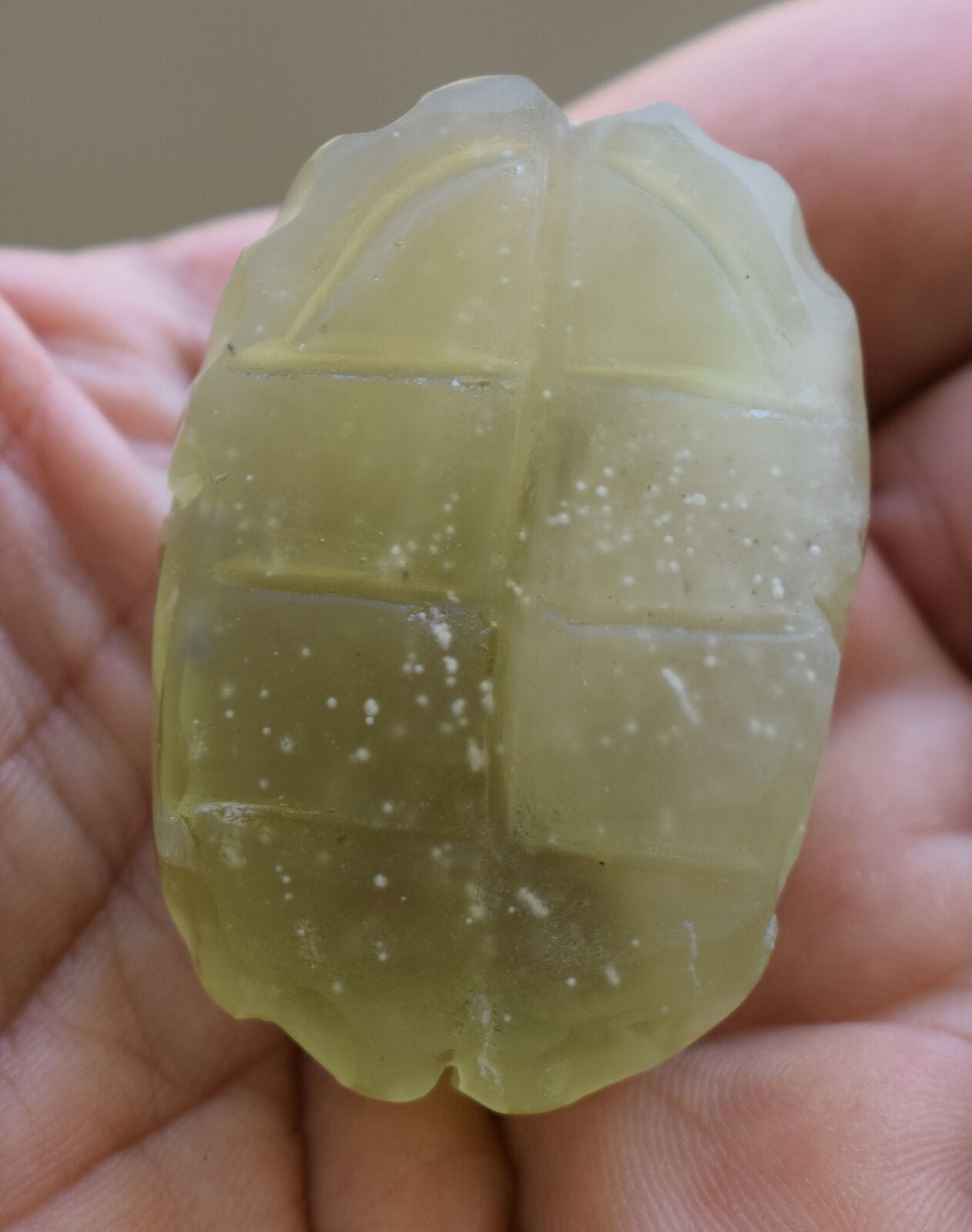 Libyan Desert Glass, Egyptian Scarab, Scarab Beetle, asteroids Impact, 305 Carat